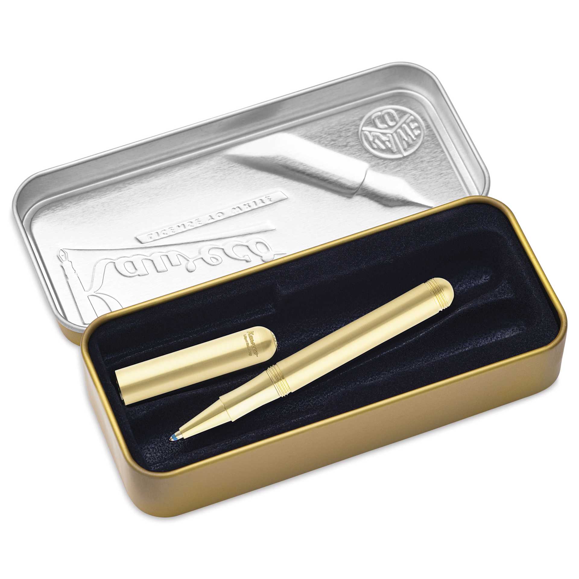 Kaweco Liliput Ballpoint Pen - Brass, pen inside of the packaging