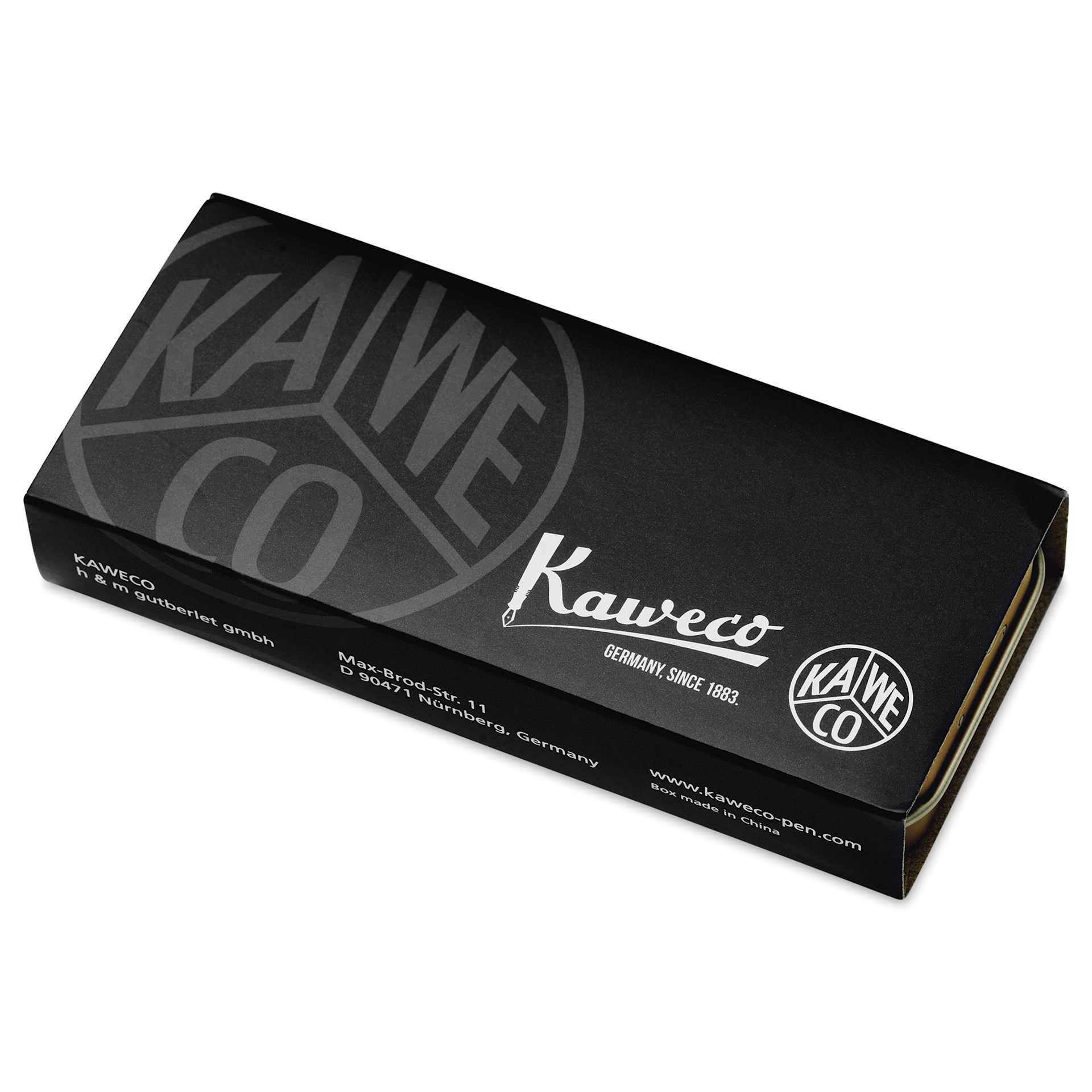 Kaweco Liliput Ballpoint Pen - Brass, packaging laid out