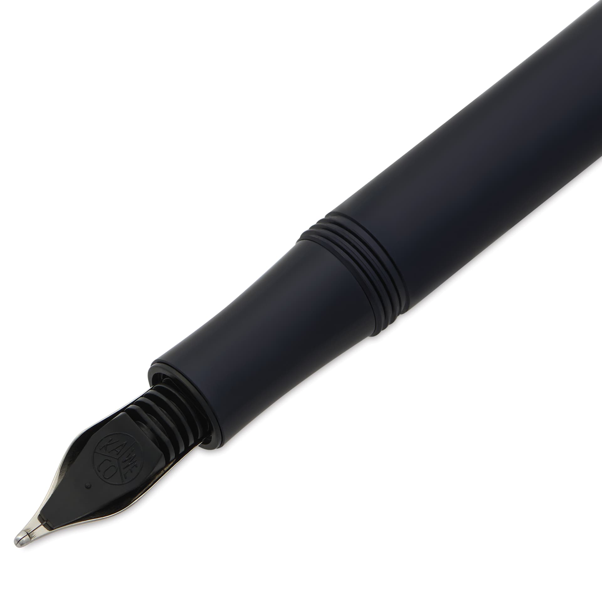 Kaweco Liliput Fountain Pen - Black, Broad, close-up of the ink feed