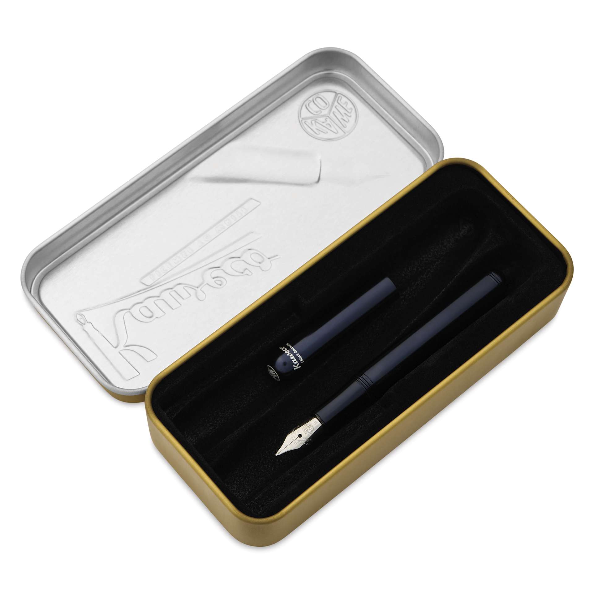 Kaweco Liliput Fountain Pen - Black, Broad, pen inside of the packaging