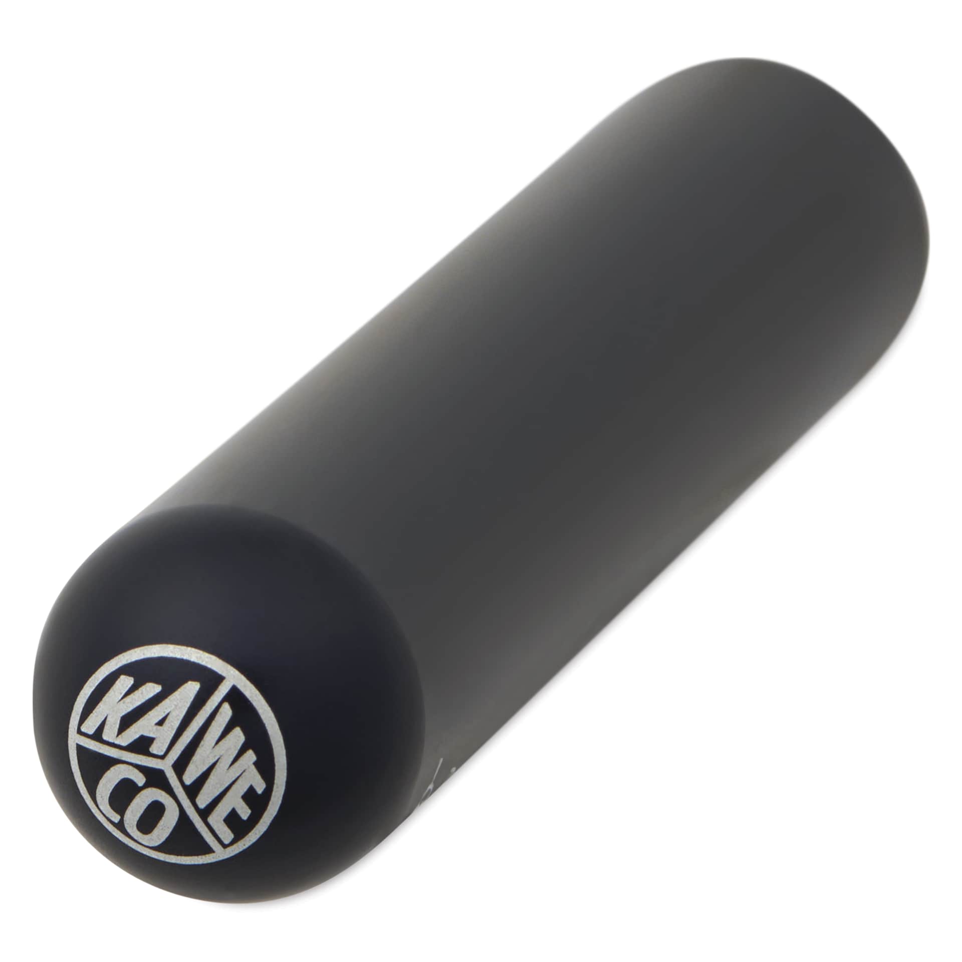 Kaweco Liliput Fountain Pen - Black, Fine, close-up of the brand's sela on the cap