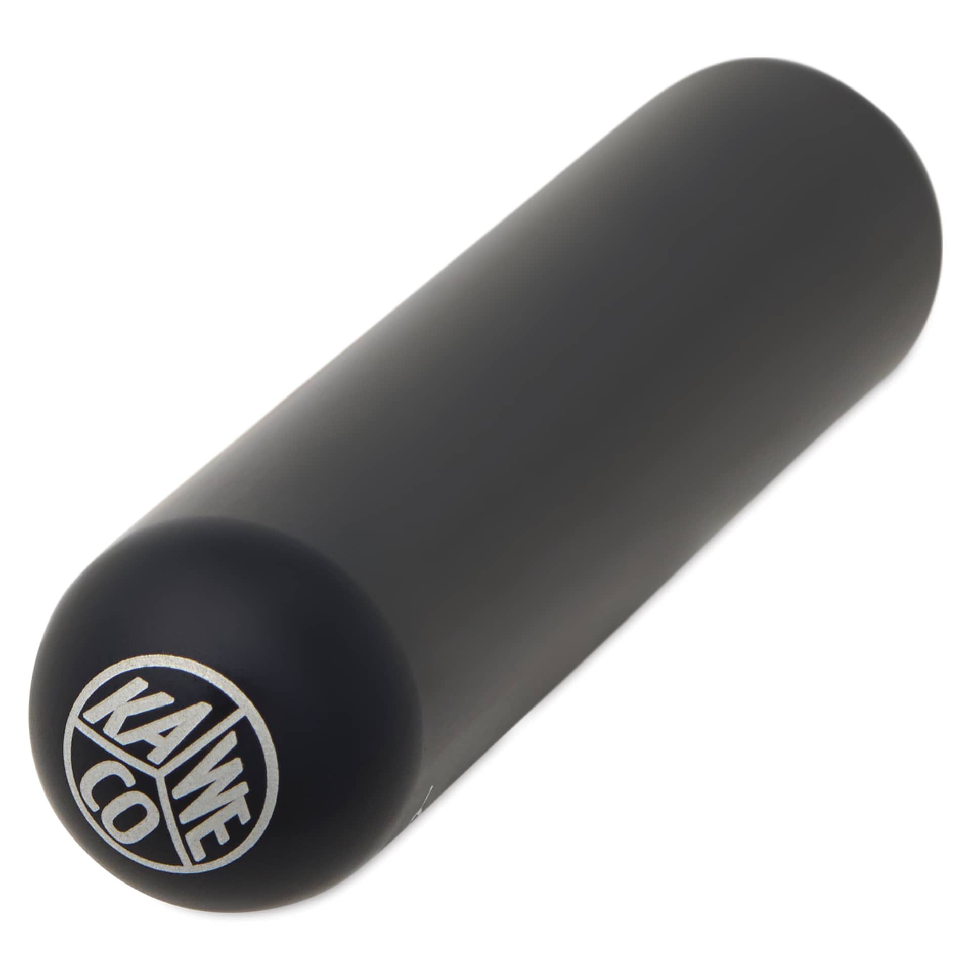 Kaweco Liliput Fountain Pen - Black, Extra-Fine, close-up of the brand's seal on the cap