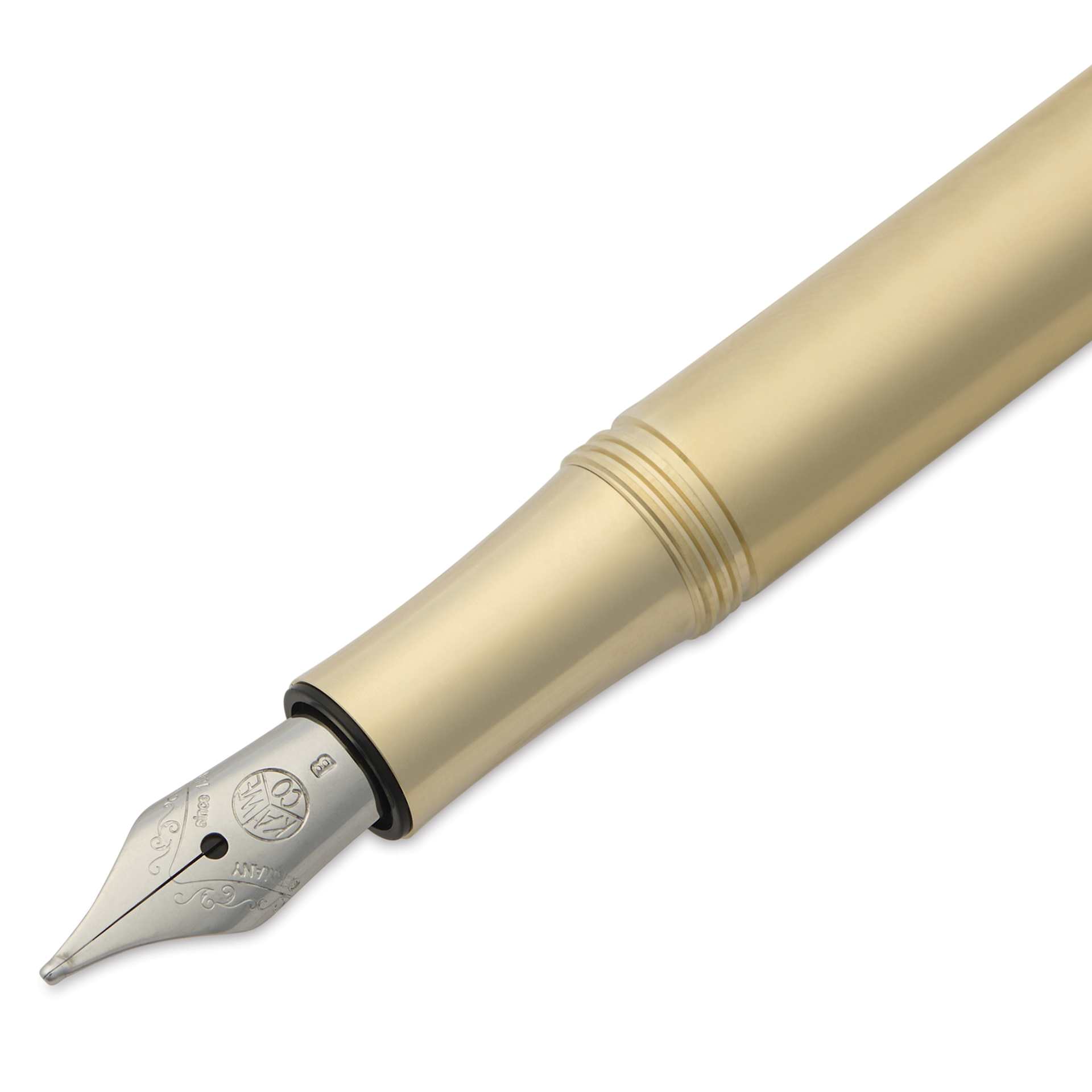Kaweco Liliput Fountain Pen - Brass, Broad, close-up of the nib