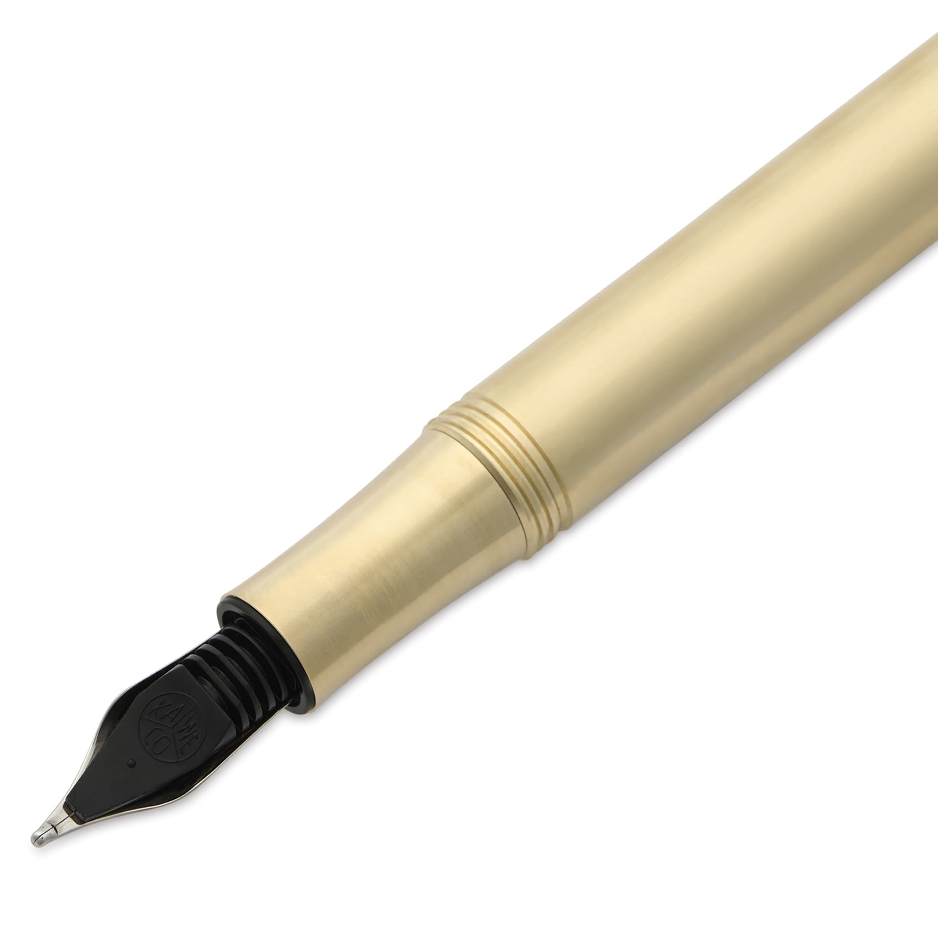 Kaweco Liliput Fountain Pen - Brass, Broad, close-up of the ink feed