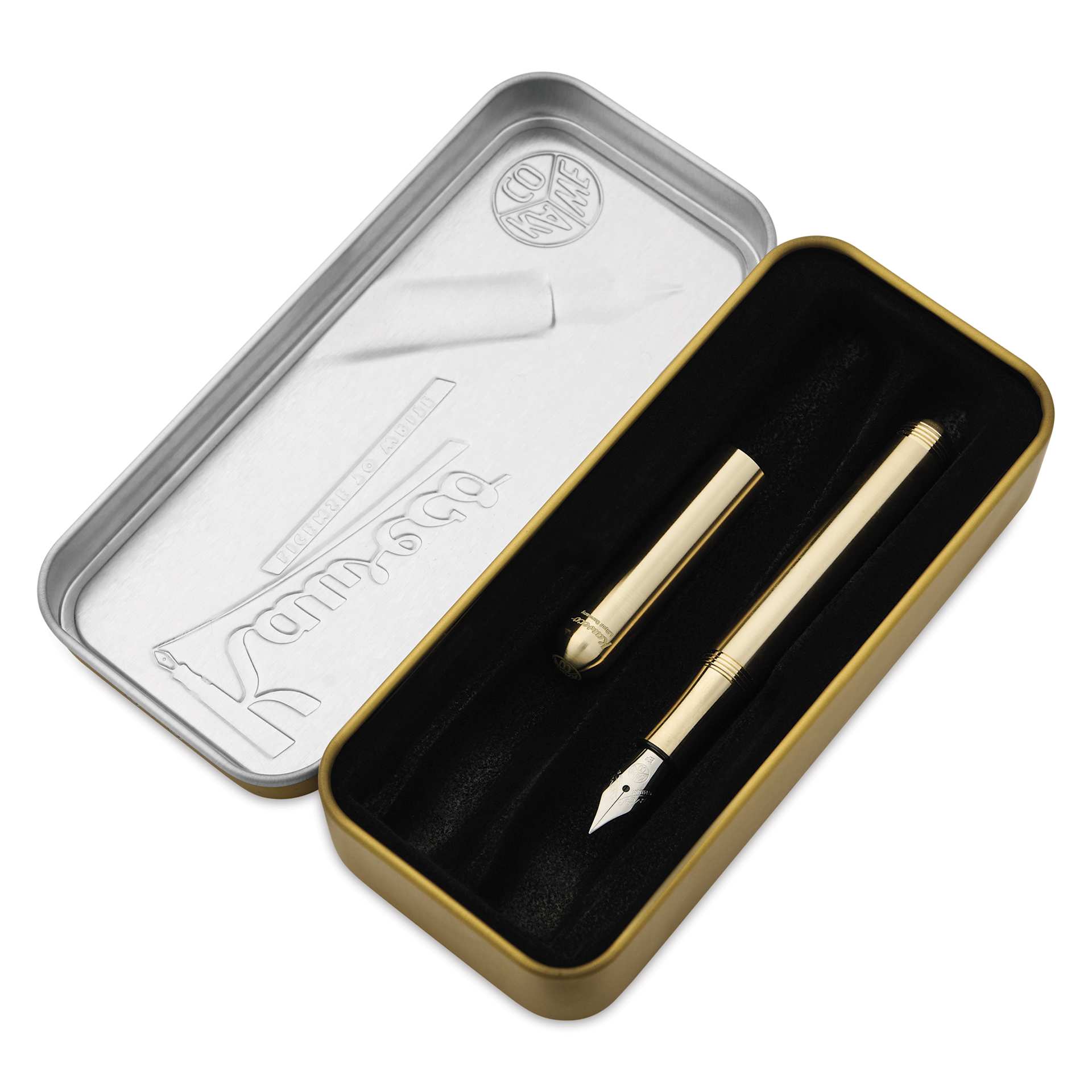 Kaweco Liliput Fountain Pen - Brass, Extra-Fine, pen inside of the packaging