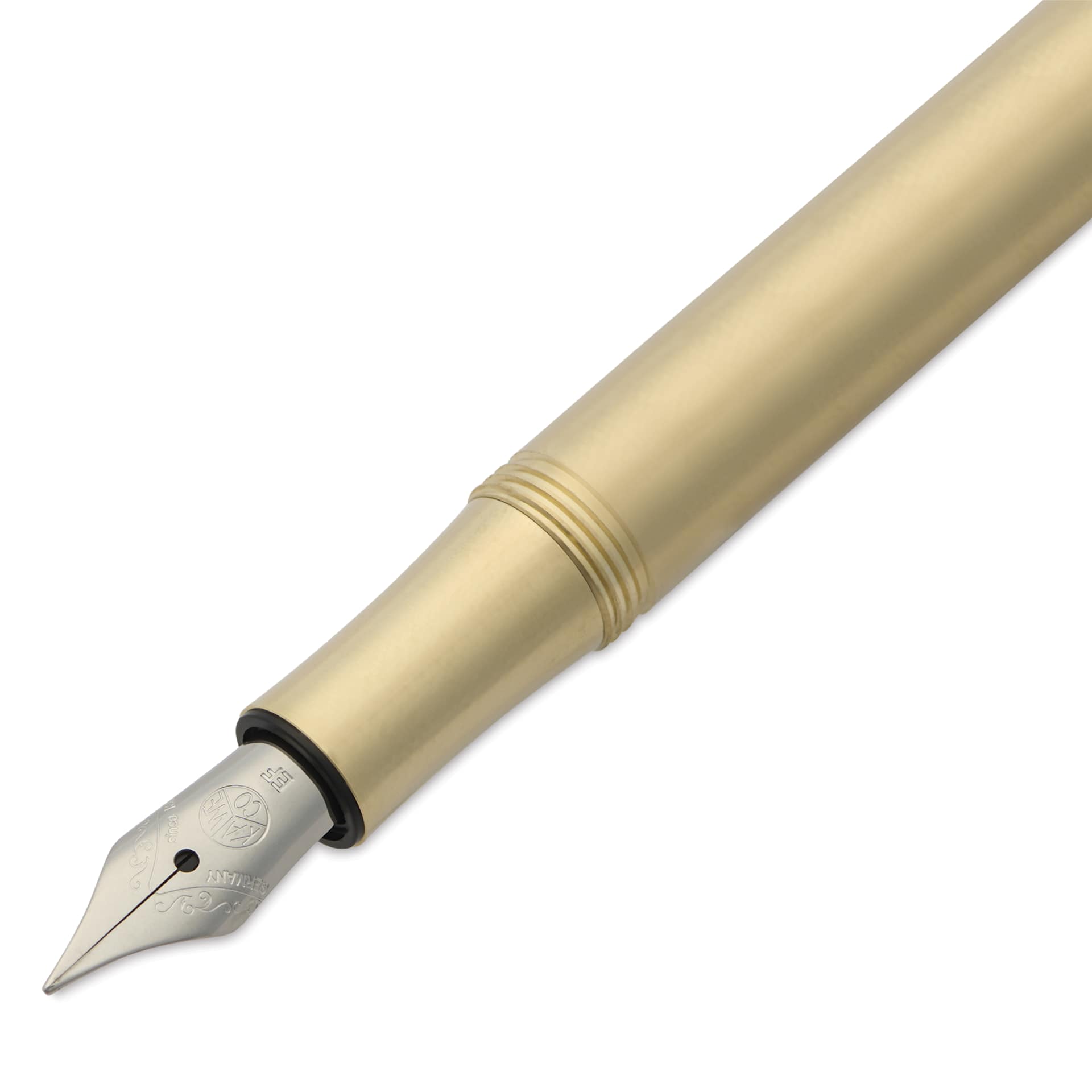 Kaweco Liliput Fountain Pen - Brass, Medium, close-up of the nib