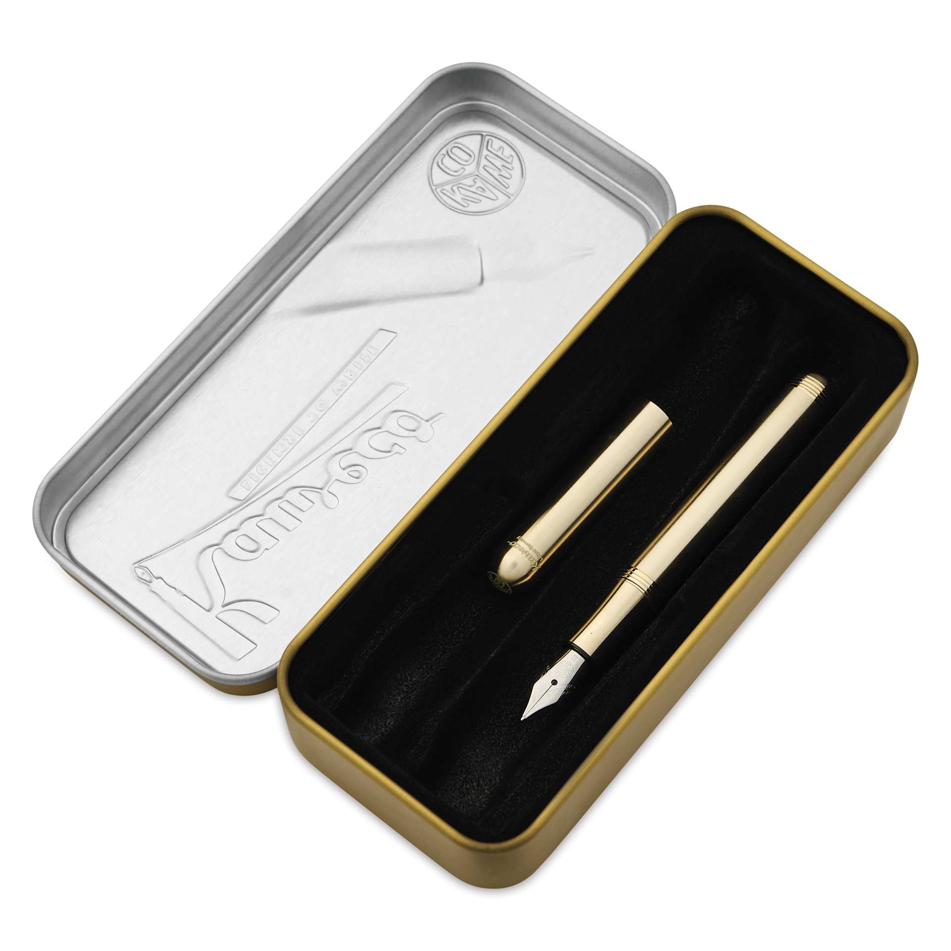 Kaweco Liliput Fountain Pen - Brass, Medium, pen inside of the packaging
