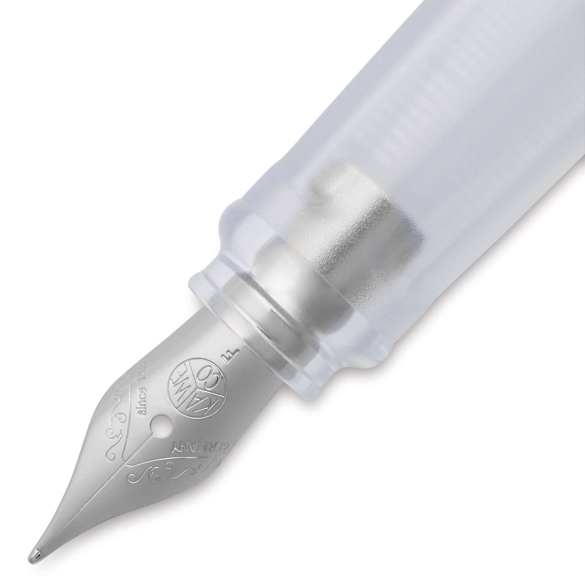 Kaweco Perkeo Fountain Pen - Clear, Fine, close-up of the nib
