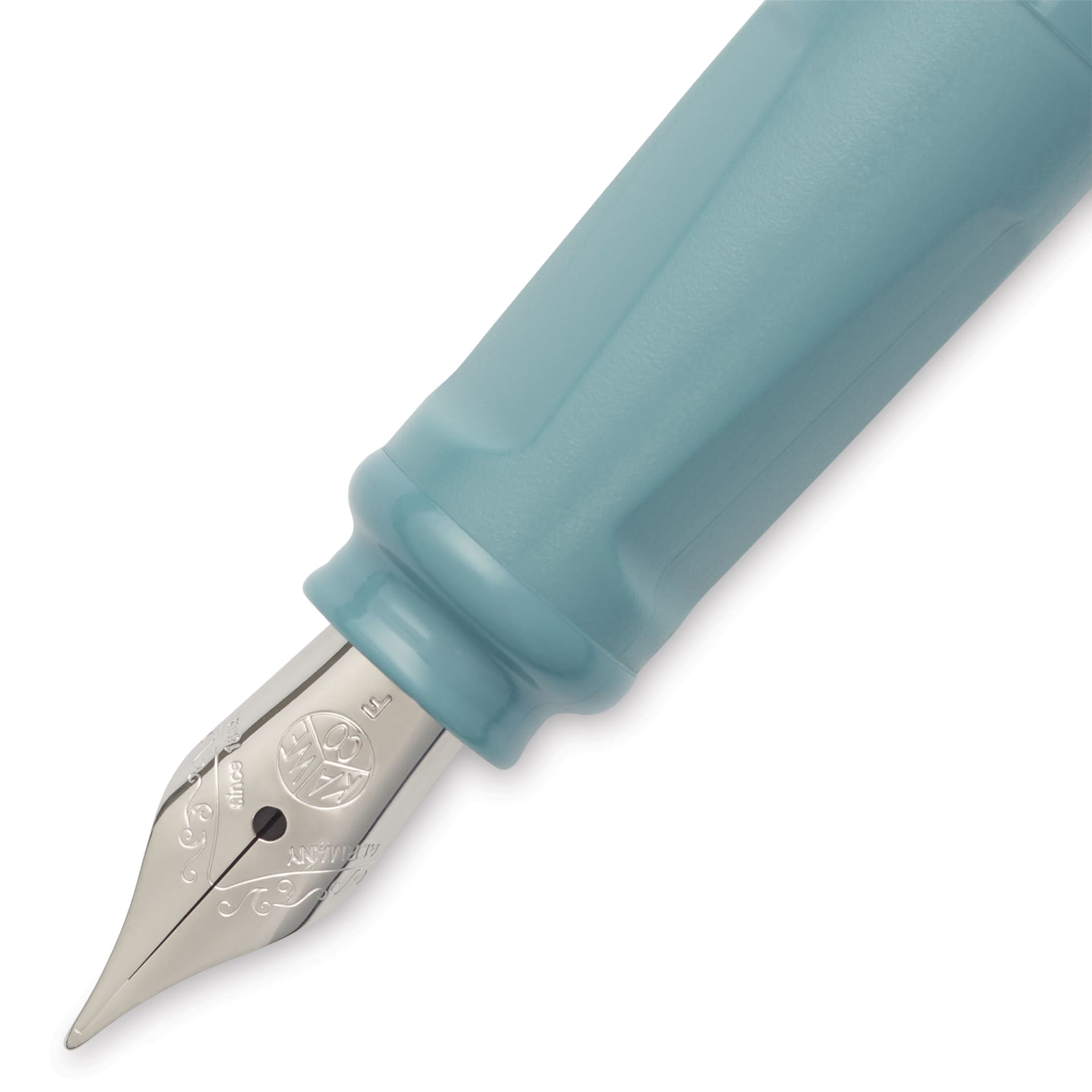 Kaweco Perkeo Fountain Pen - Teal, Fine, close-up of the nib