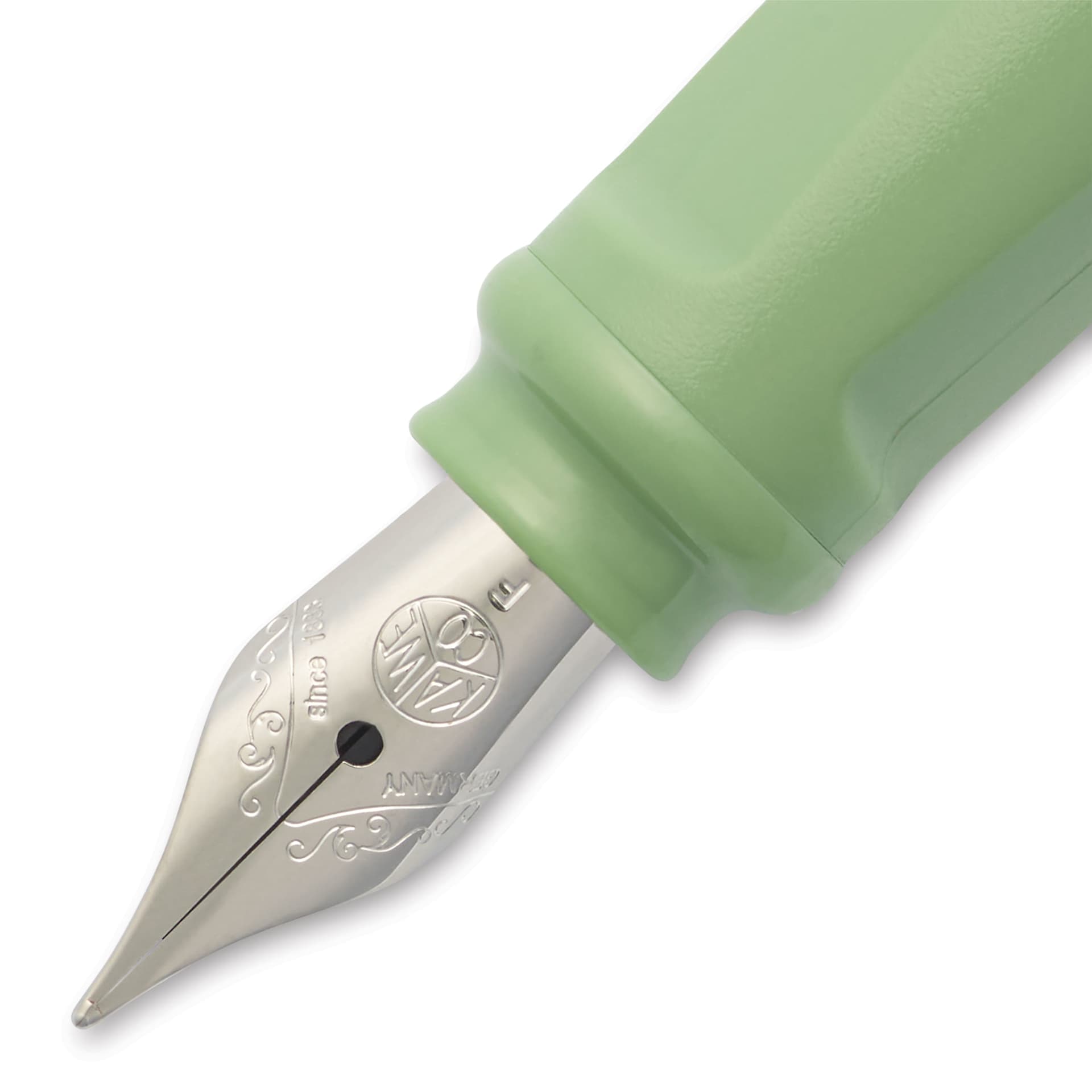 Kaweco Perkeo Fountain Pen - Green, Fine, close-up of the nib
