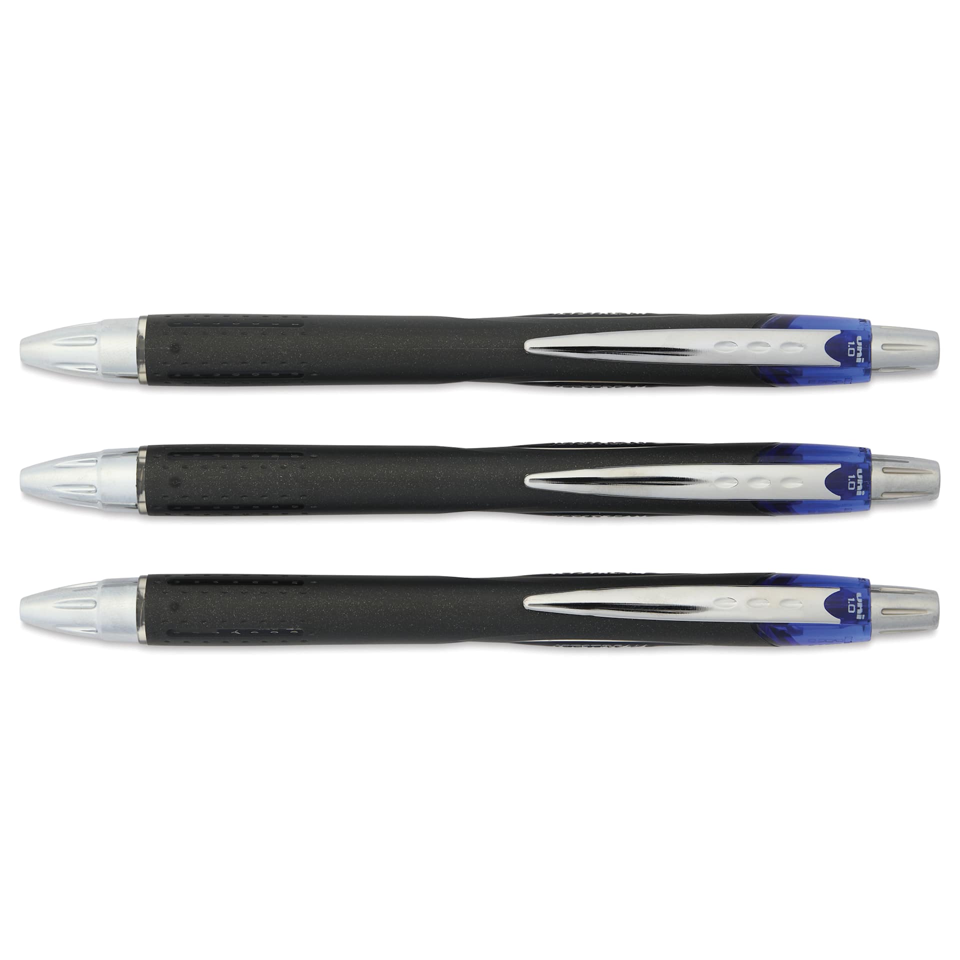 Uni-Ball Jetstream RT Retractable Ballpoint Pens - Blue, 1.0 mm, Set of 3