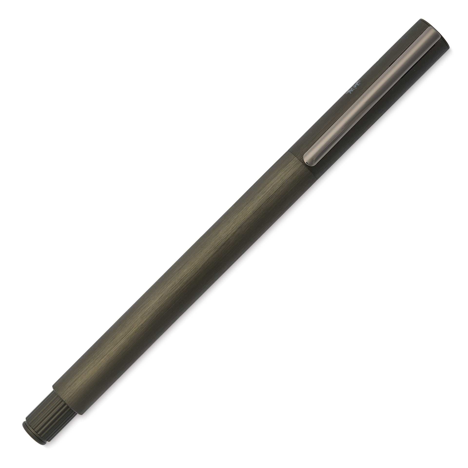 Faber-Castell Neo Slim Fountain Pen - Gunmetal, Fine Tip - with cap on