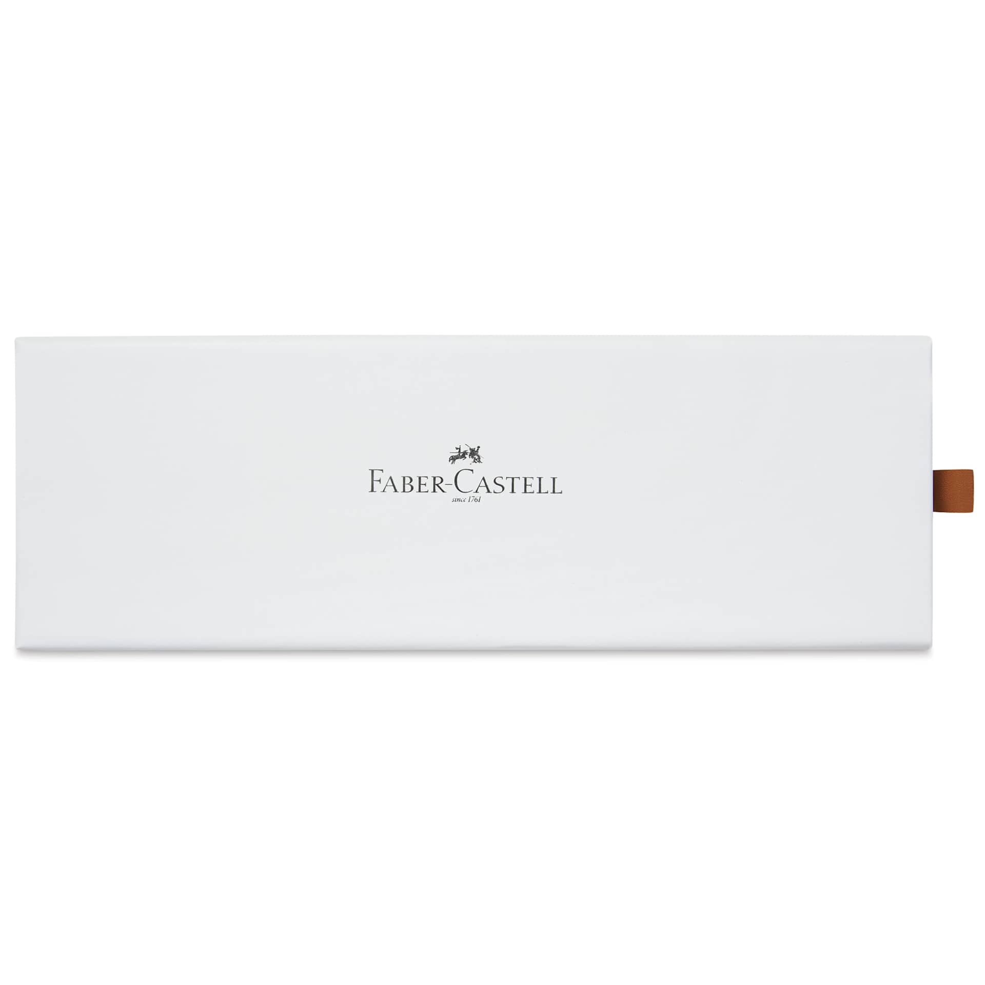 Faber-Castell Neo Slim Fountain Pen - Gunmetal, Broad Tip - back of gift box