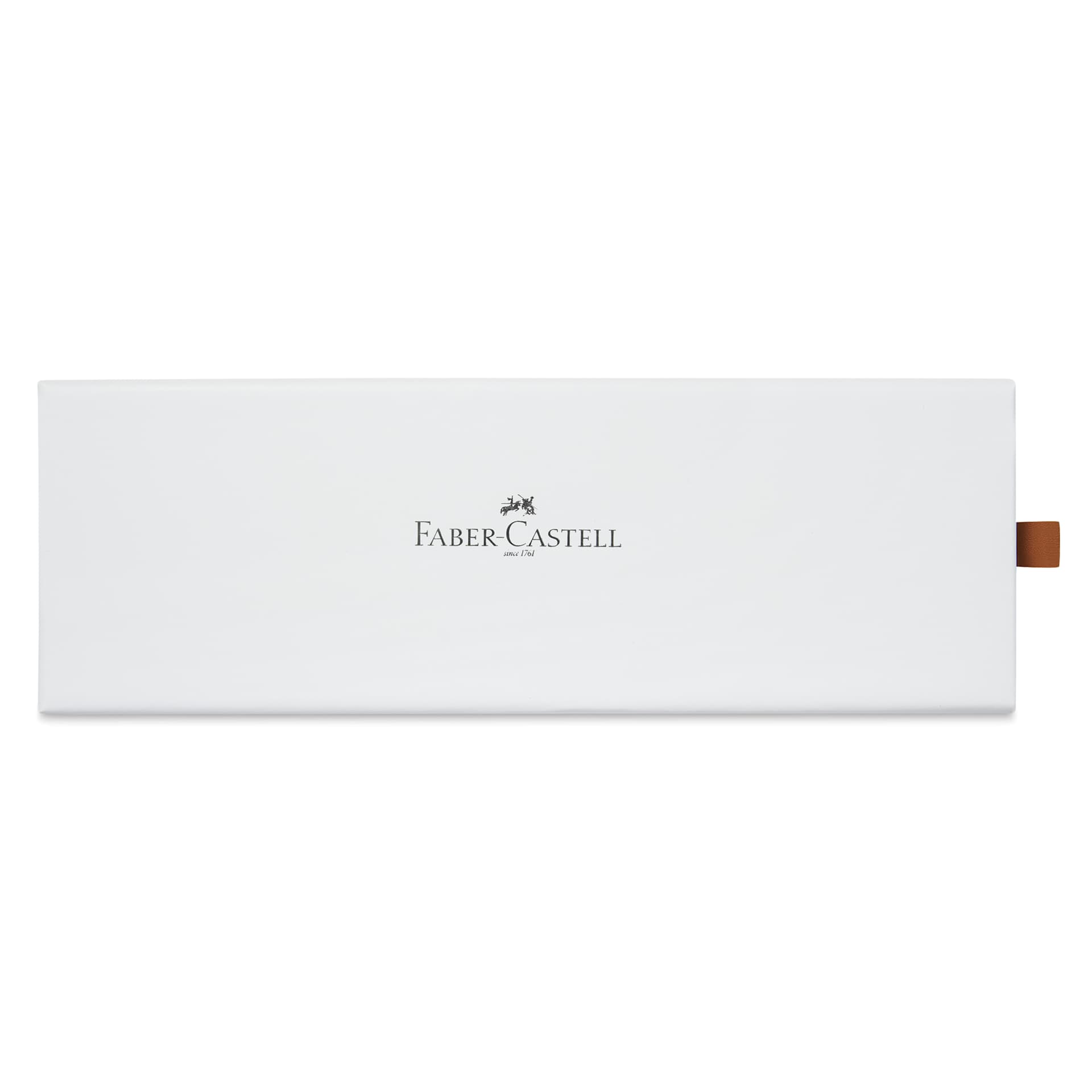 Faber-Castell Neo Slim Fountain Pen - Gunmetal, Medium Tip - back of gift box