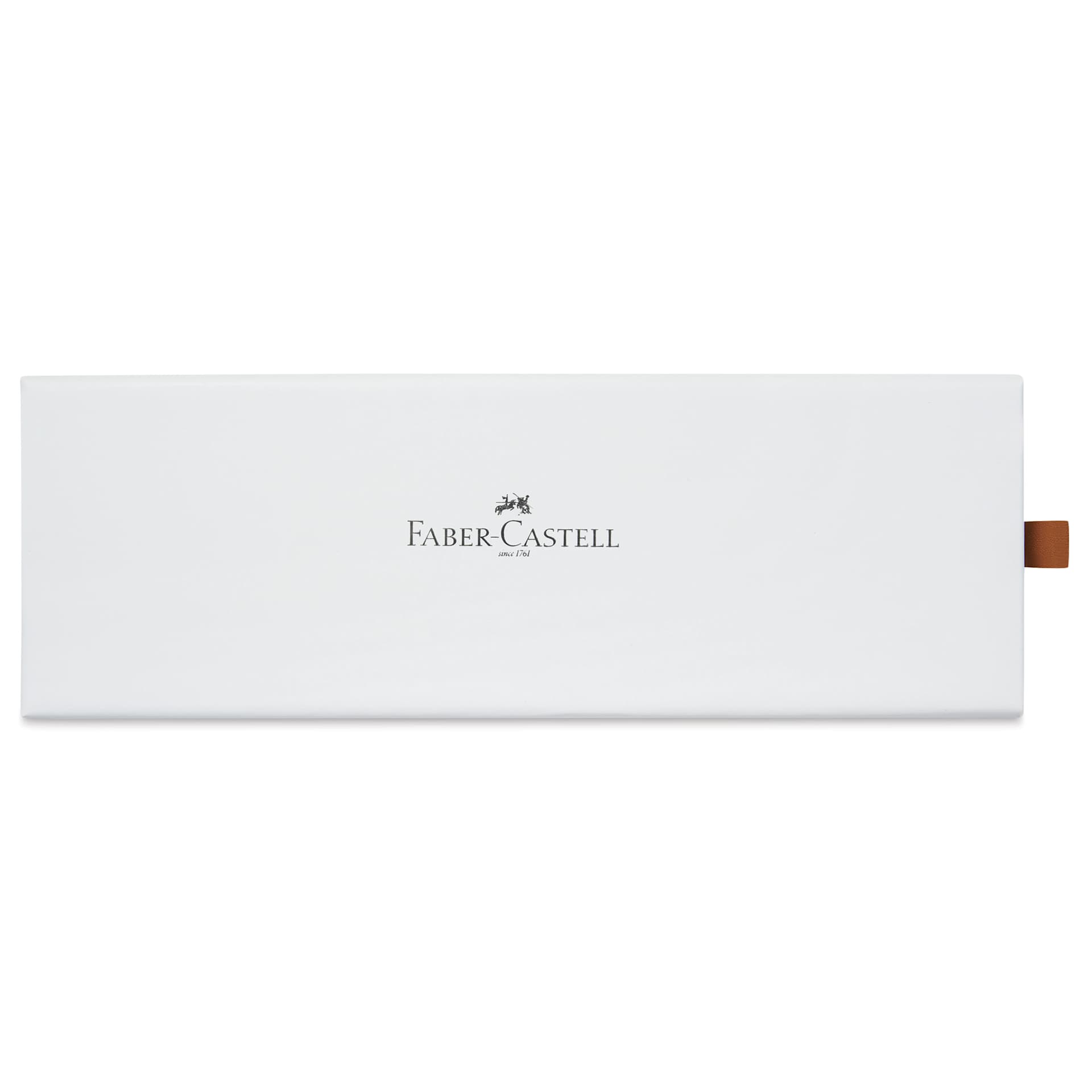 Faber-Castell Neo Slim Fountain Pen - Olive Green, Broad Tip - back of gift box