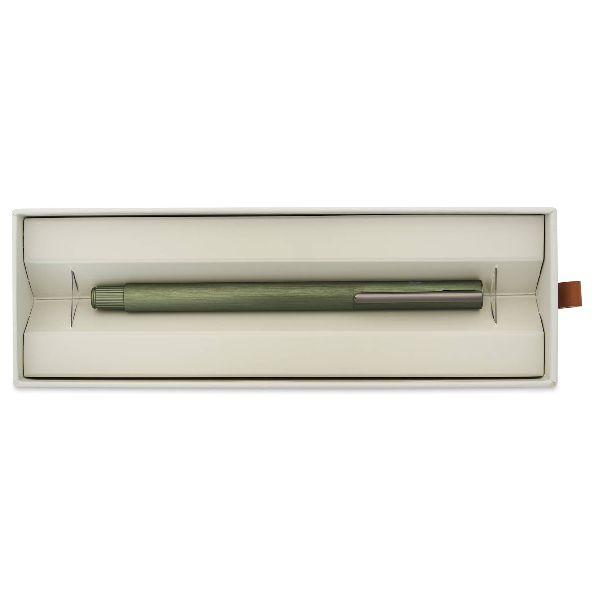 Faber-Castell Neo Slim Fountain Pen - Olive Green, Medium Tip - in gift box