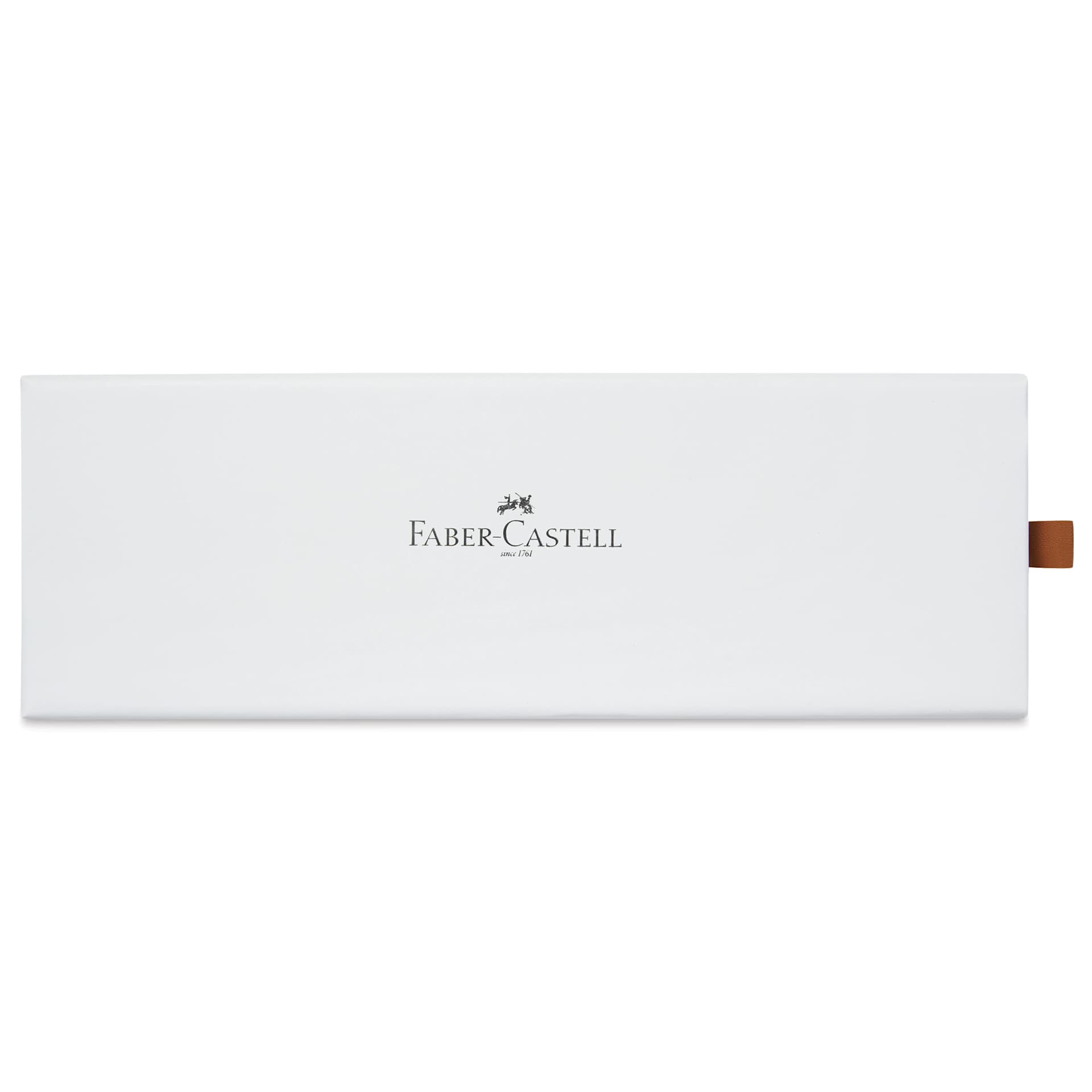 Faber-Castell Neo Slim Fountain Pen - Black Matte, Rose Gold, Fine Tip - back of gift box