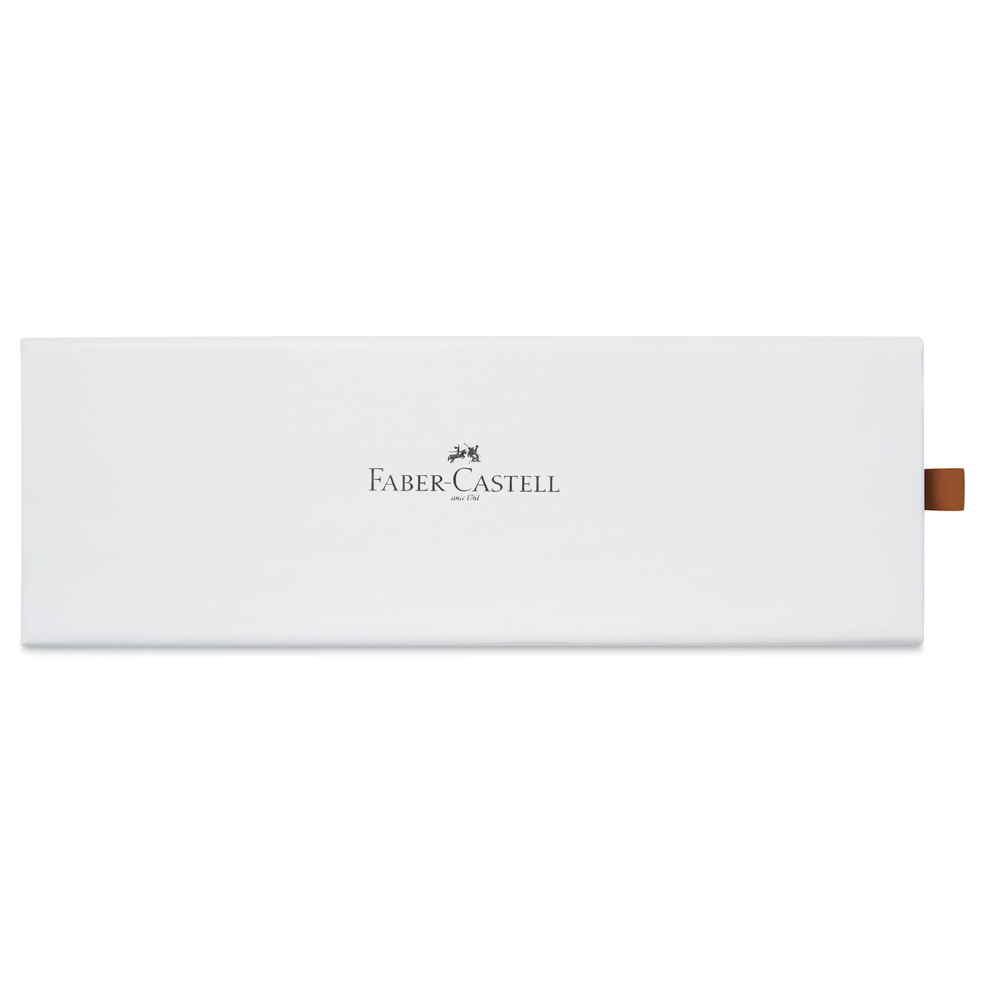 Faber-Castell Neo Slim Fountain Pen - Black Matte, Rose Gold, Extra Fine Tip - back of gift box