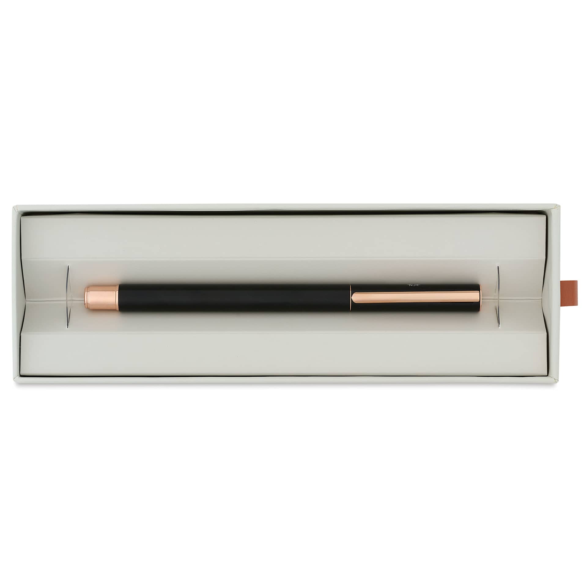 Faber-Castell Neo Slim Fountain Pen - Black Matte and Rose Gold, Medium Tip