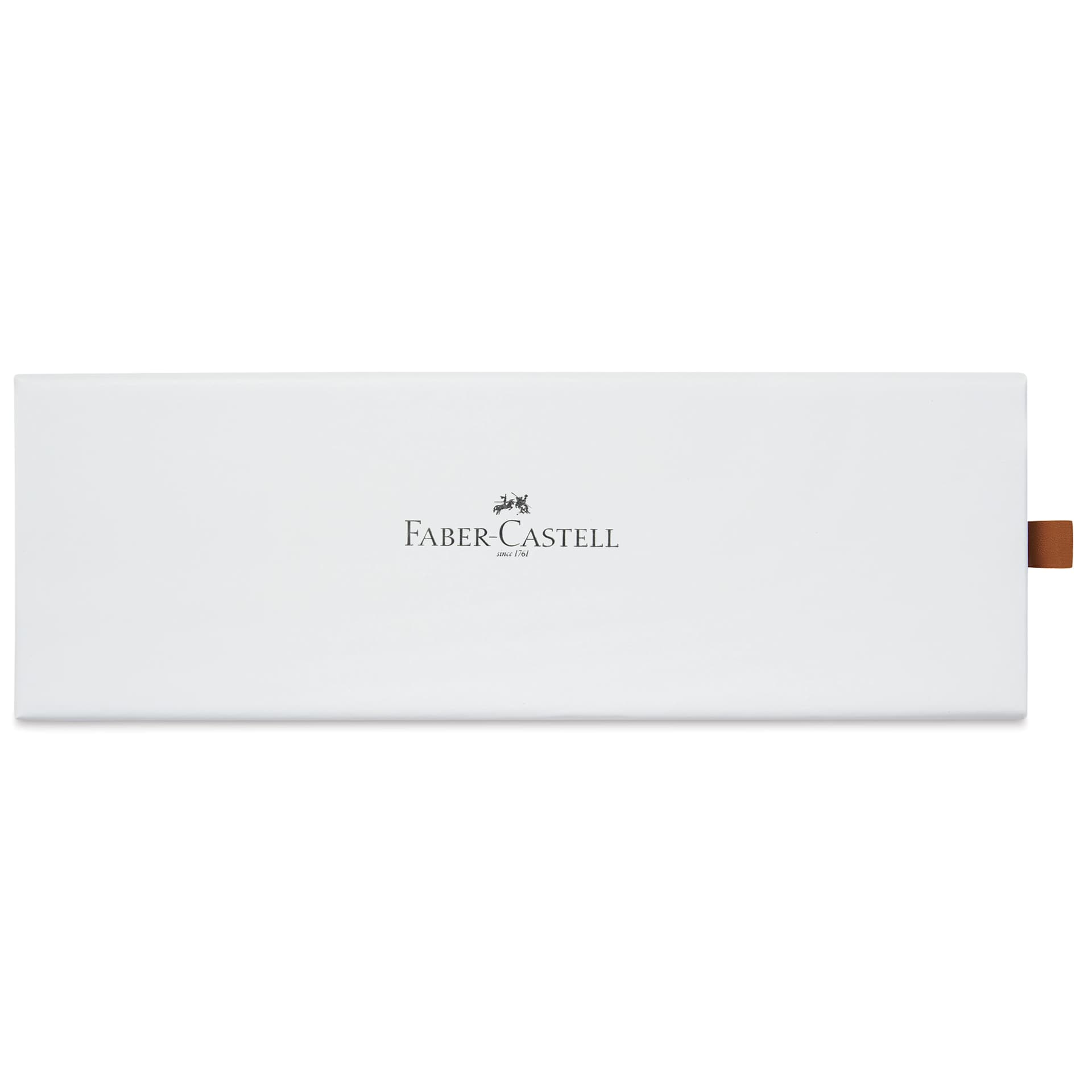 Faber-Castell Neo Slim Fountain Pen - Stainless Steel, Extra Fine Tip - back of gift box