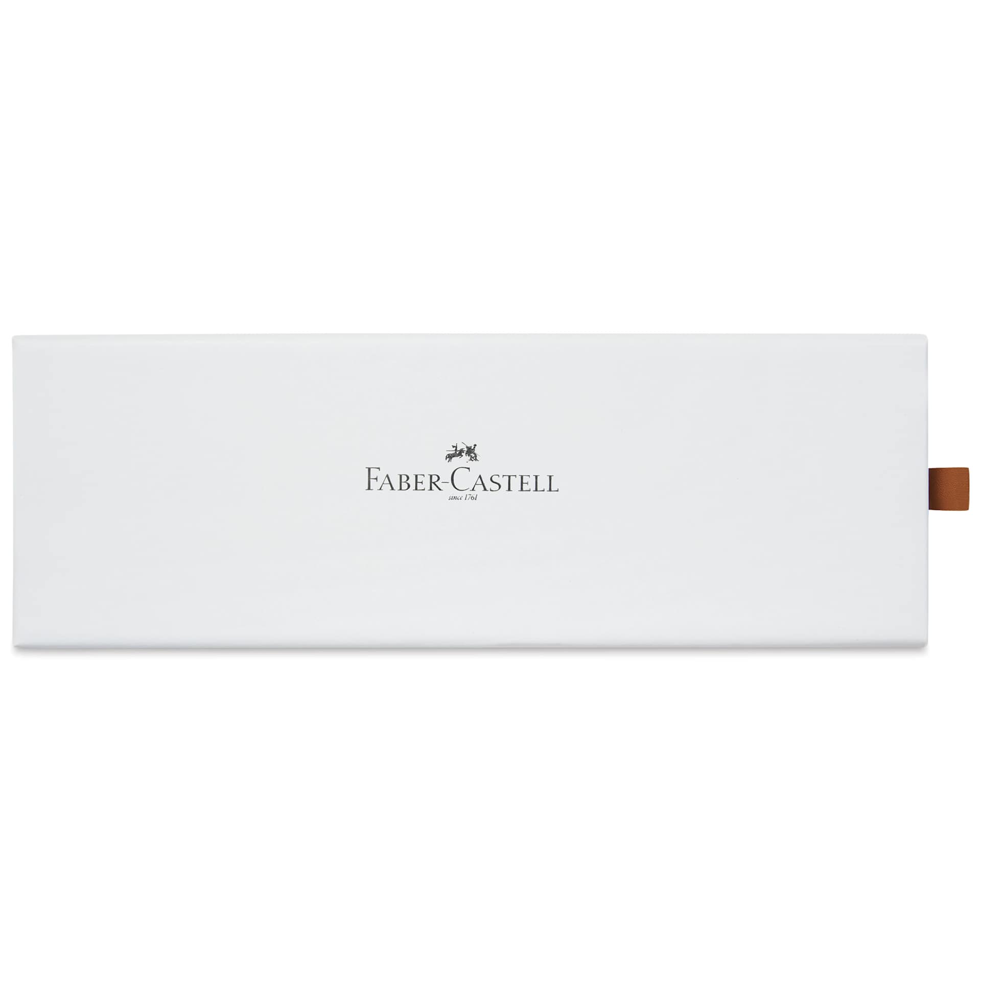 Faber-Castell Neo Slim Fountain Pen - Stainless Steel, Matte, Fine Tip - back of gift box