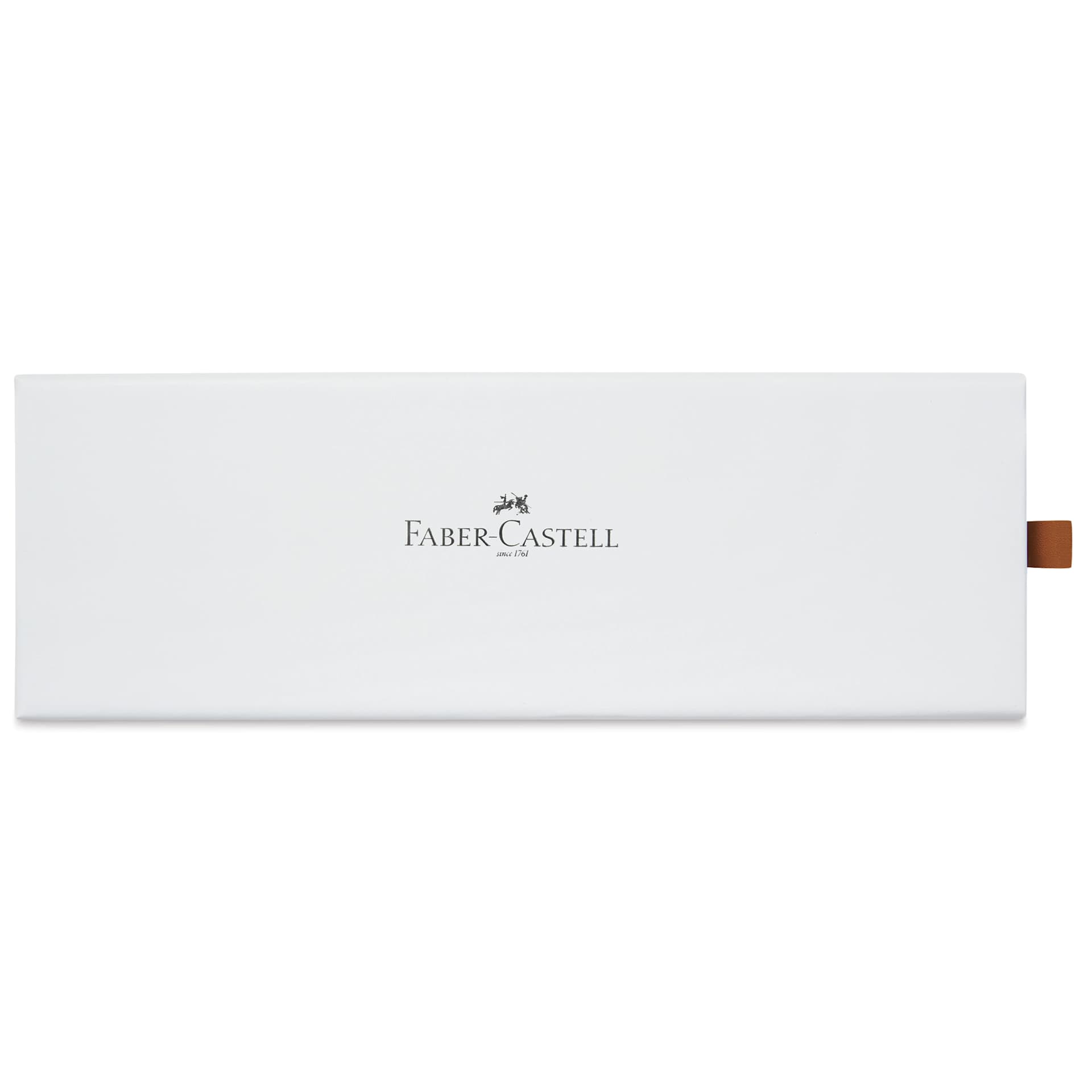 Faber-Castell Neo Slim Fountain Pen - Stainless Steel, Matte, Extra Fine Tip - back of gift box