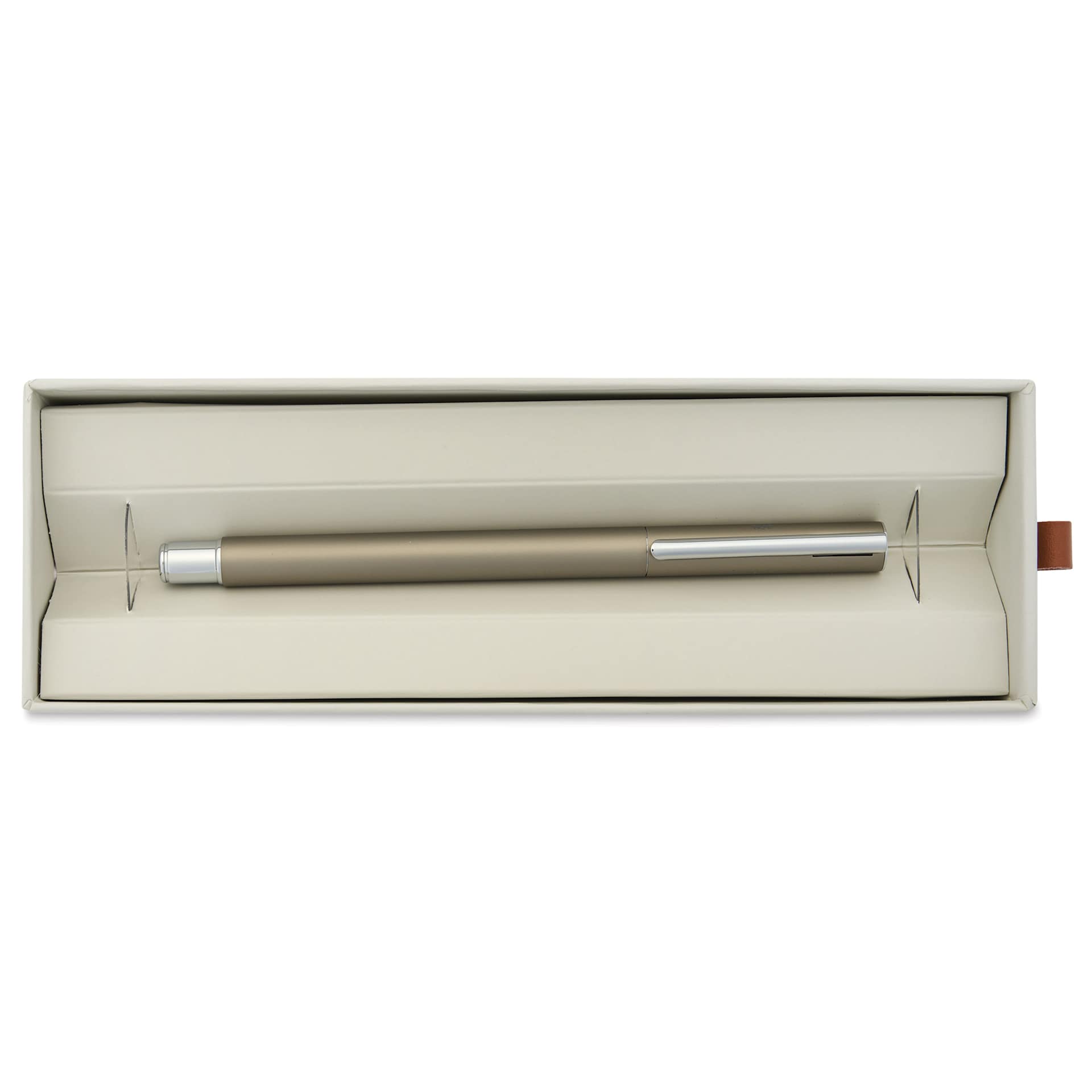 Faber-Castell Neo Slim Fountain Pen - Stainless Steel, Matte, Broad Tip - in gift box