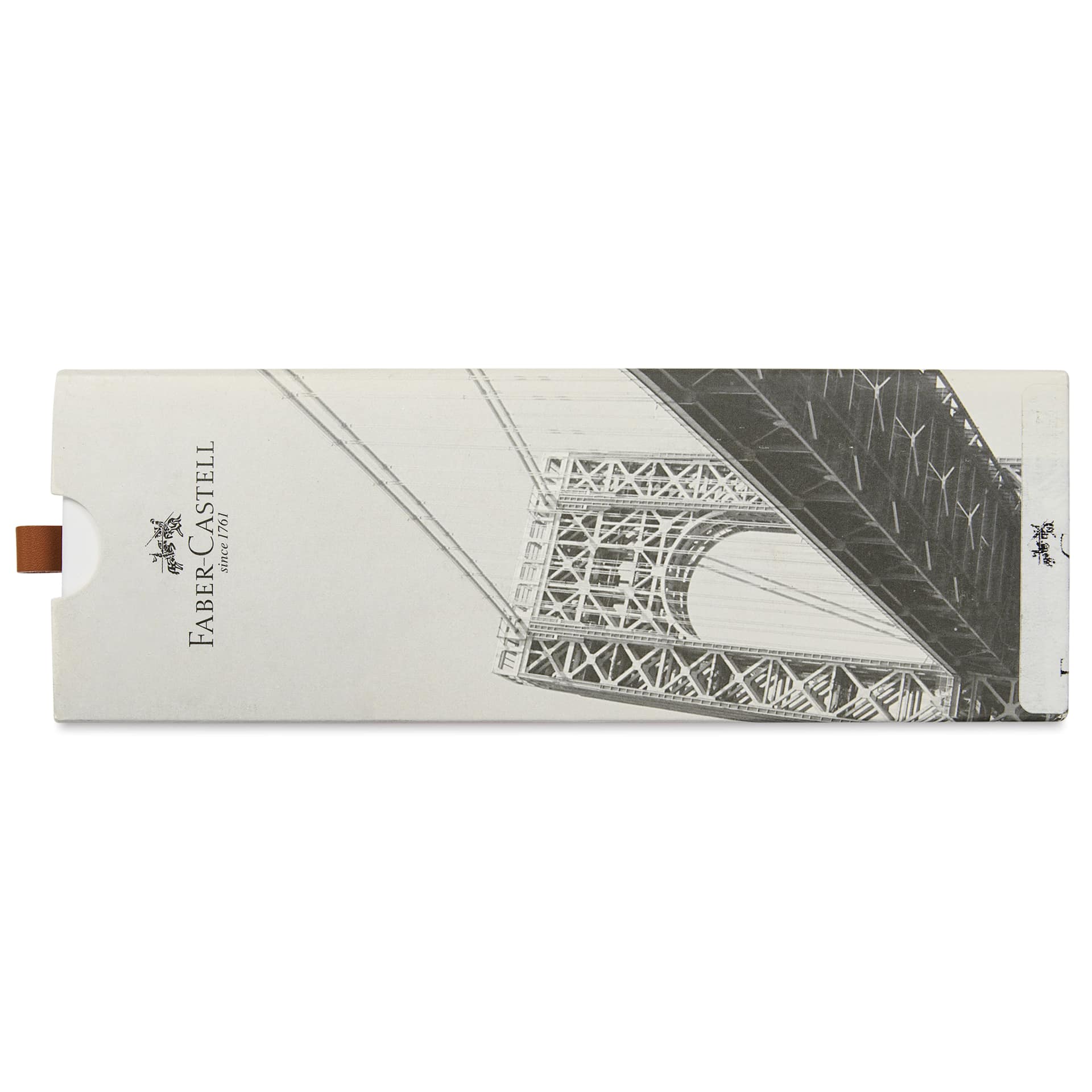 Faber-Castell Neo Slim Ballpoint Pen - Aluminum Gunmetal, front of gift box