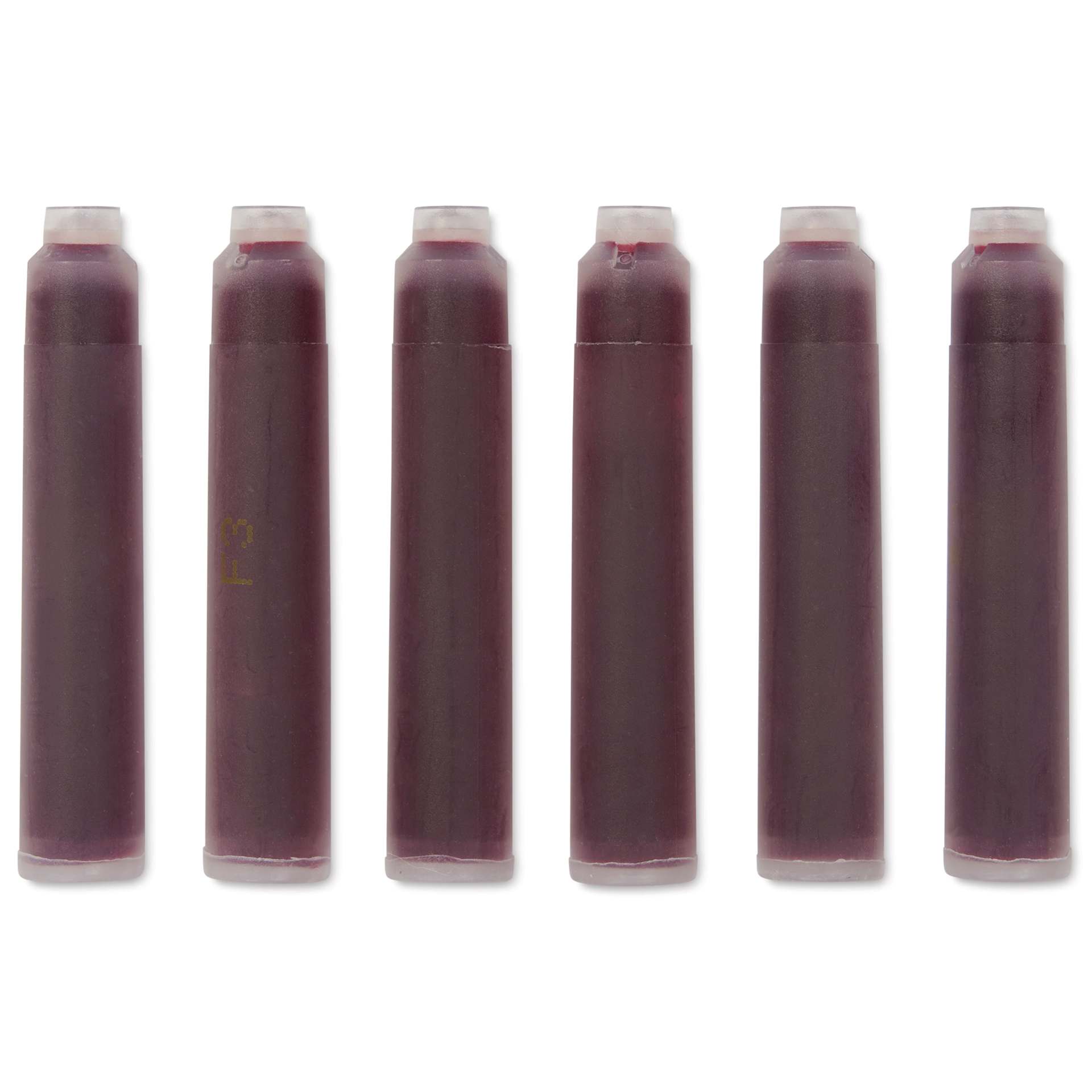 Graf von Faber-Castell Fountain Pen Cartridges - India Red, Pkg of 6