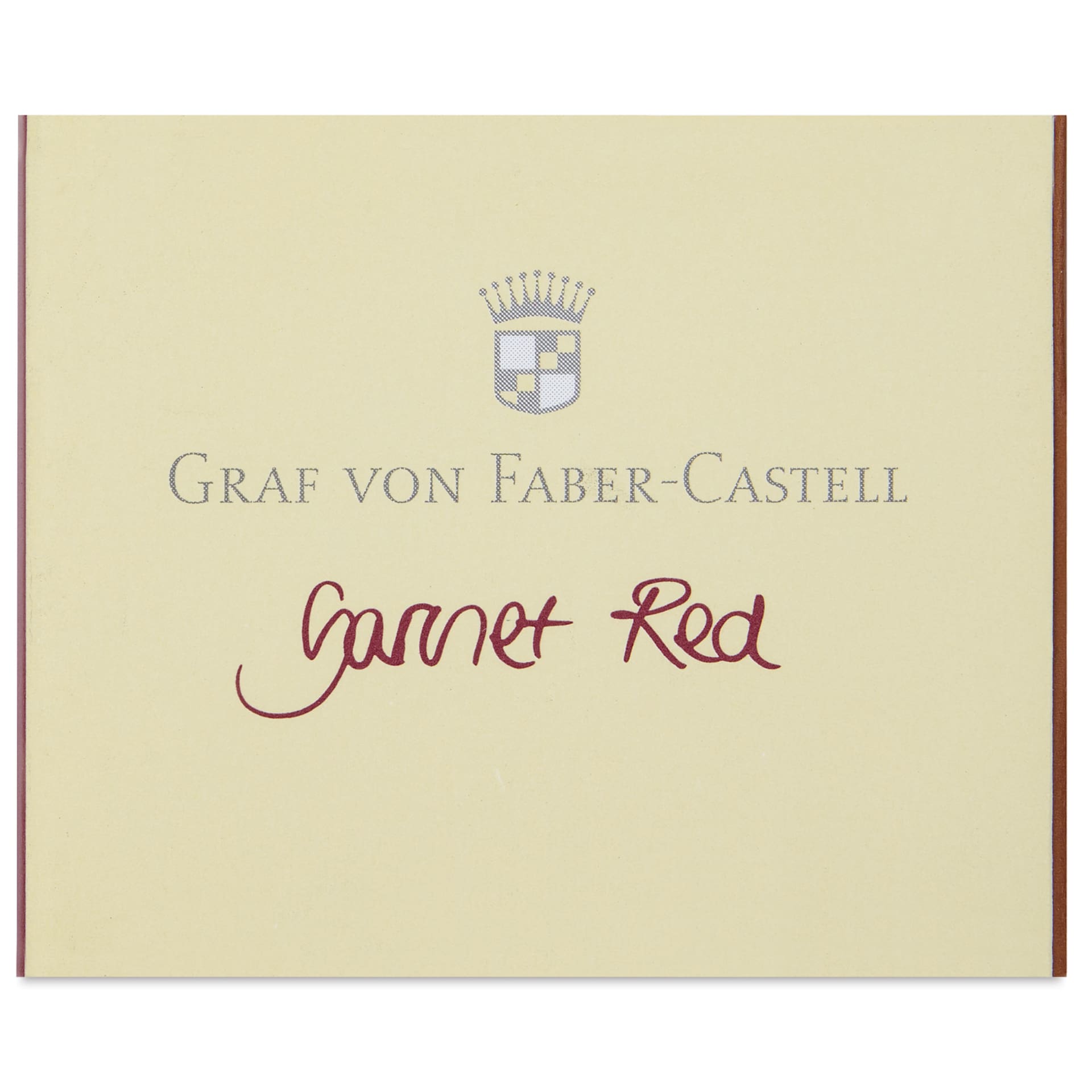 Graf von Faber-Castell Fountain Pen Cartridges - Garnet Red, Pkg of 6 - front of packaging