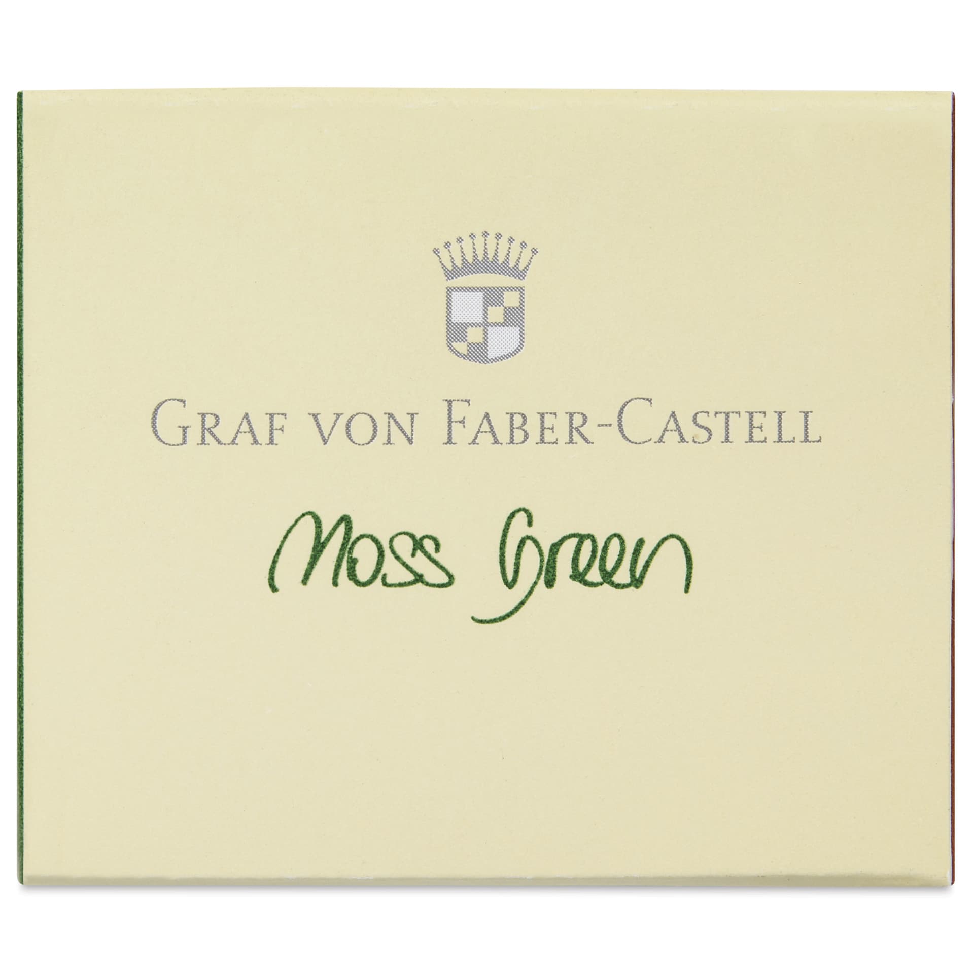 Graf von Faber-Castell Fountain Pen Cartridges - Moss Green, Pkg of 6 - front of packaging