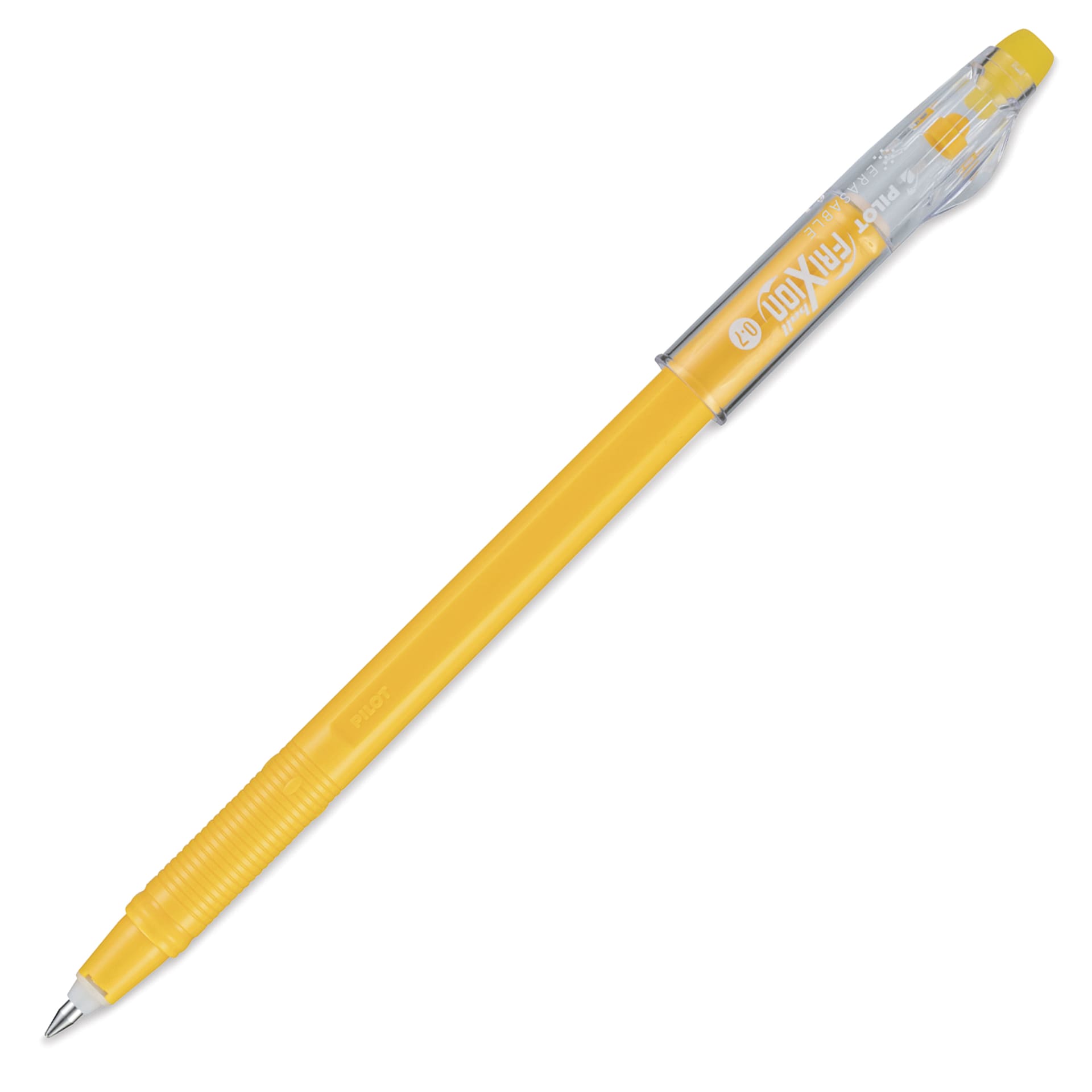 Pilot FriXion Erasable Color Stick - Yellow, cap off