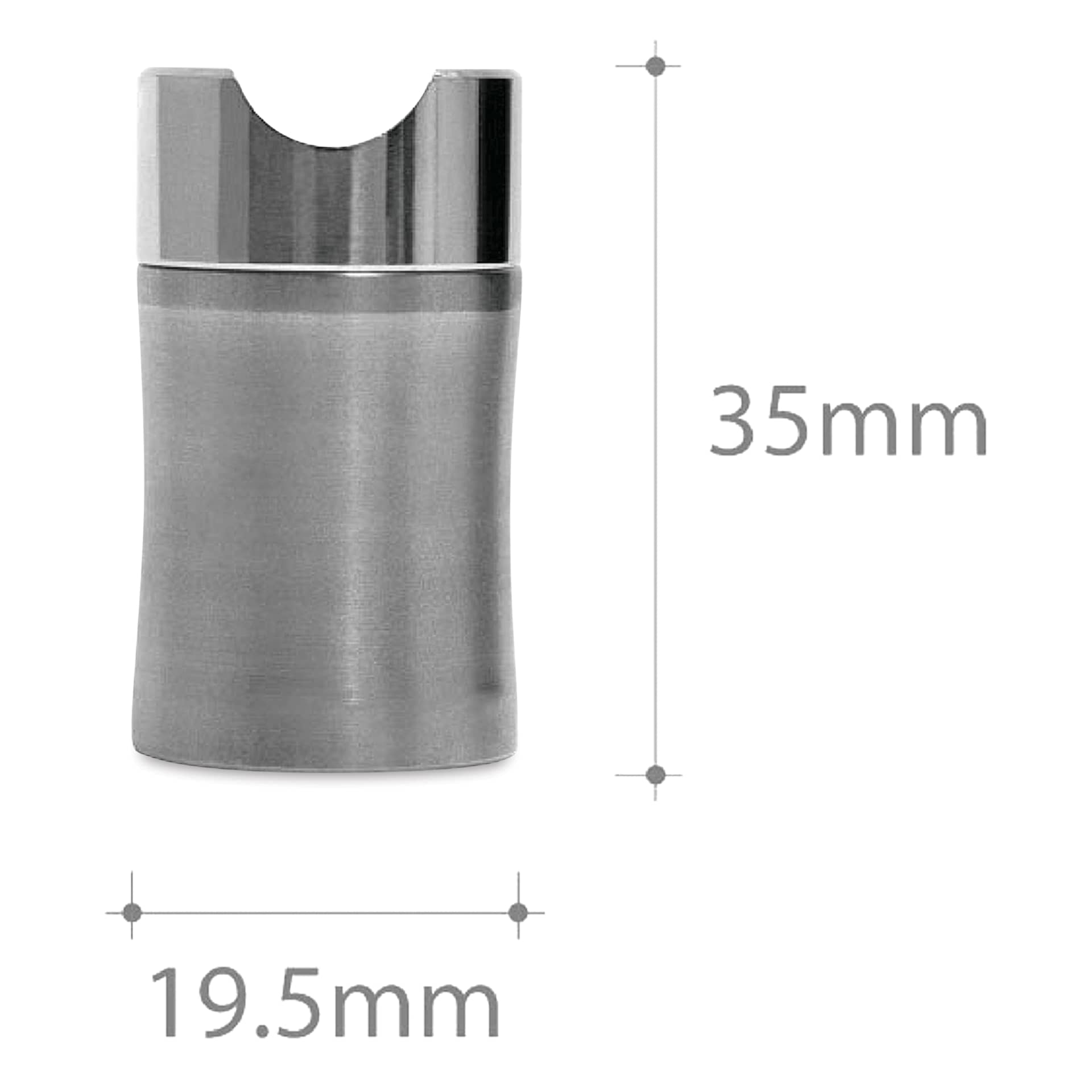 Colorverse Shuttle Stainless Steel Ink Barrel, dimensions