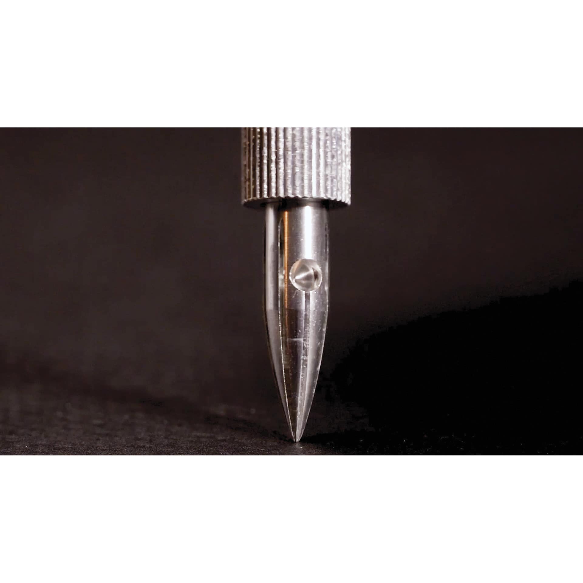 Colorverse Shuttle Dip Pen Nib - Aluminum, close-up
