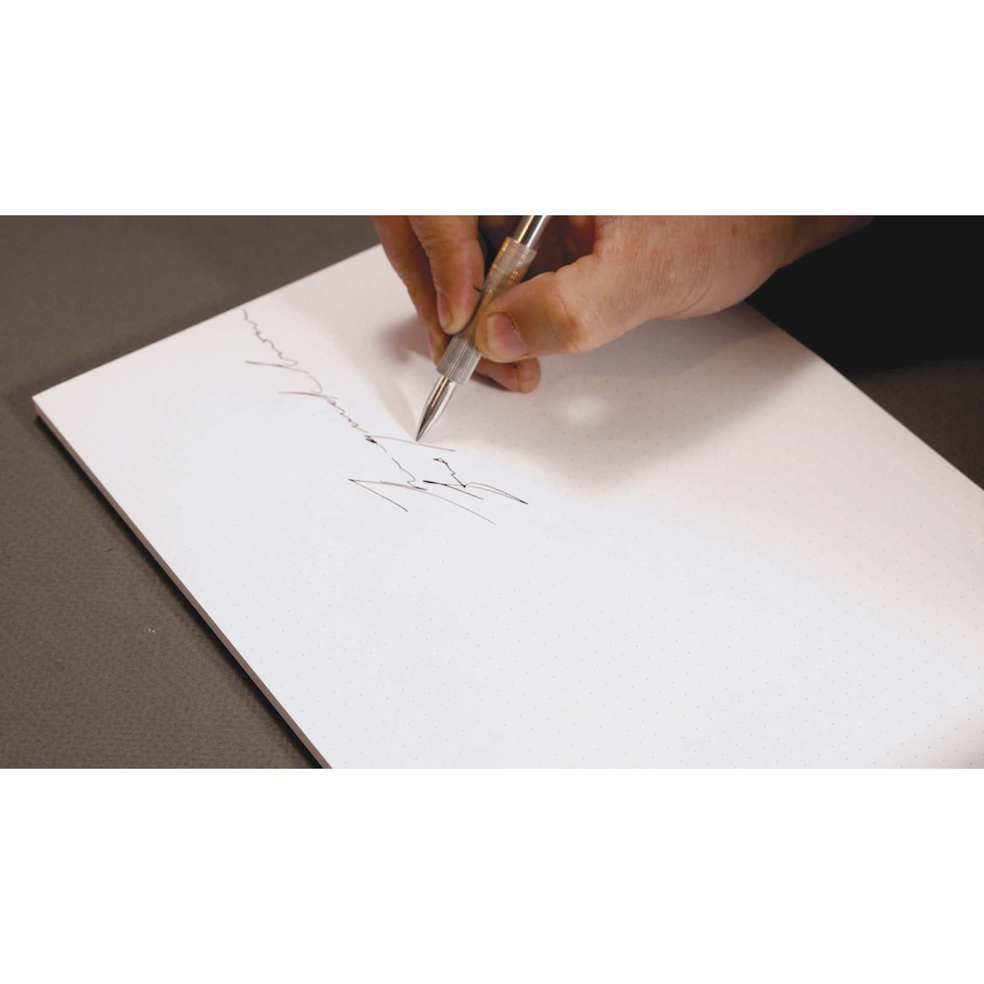 Colorverse Shuttle Dip Pen Nib - Aluminum, written signature