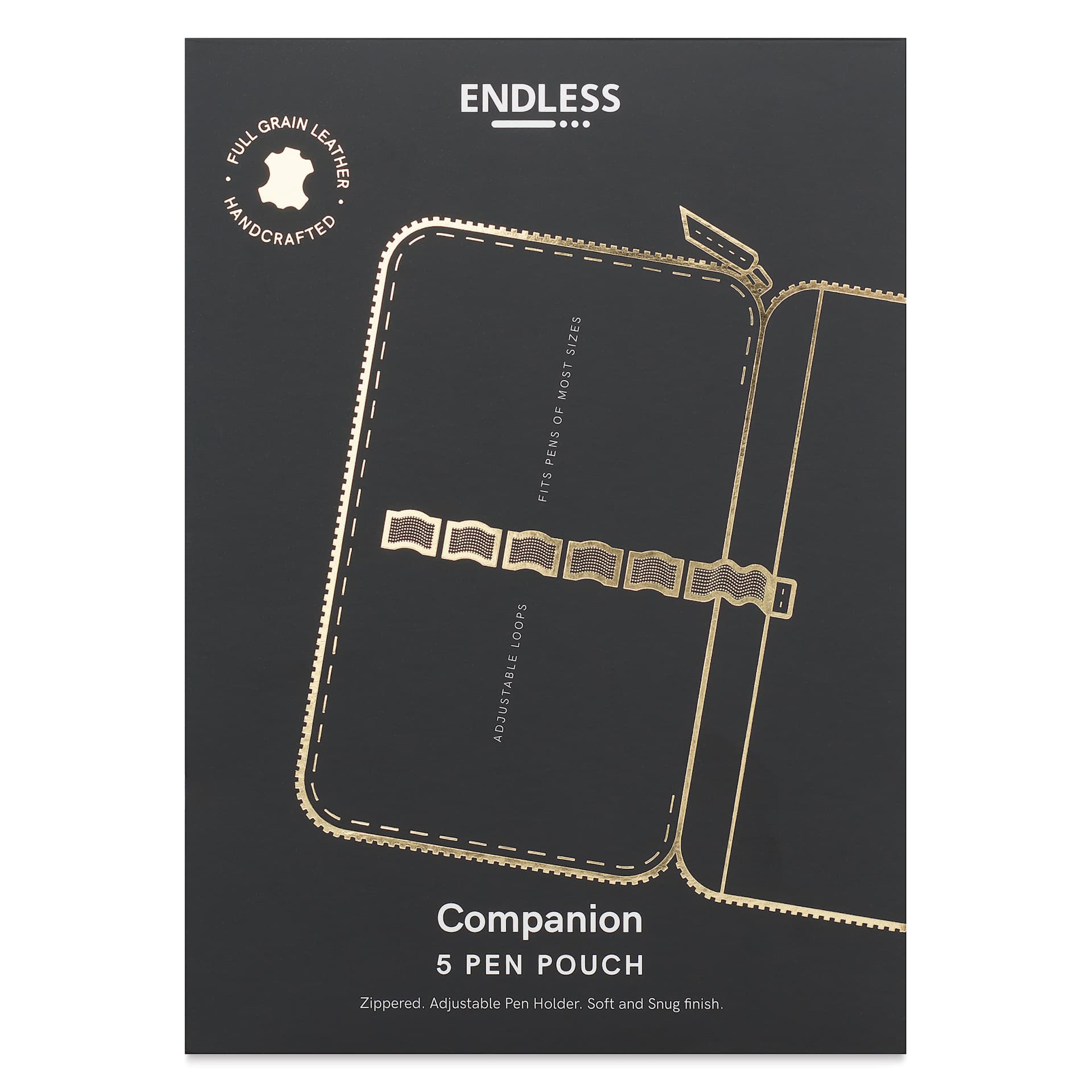 Endless Companion 5 Pen Pouch - Blue, front of the packaging