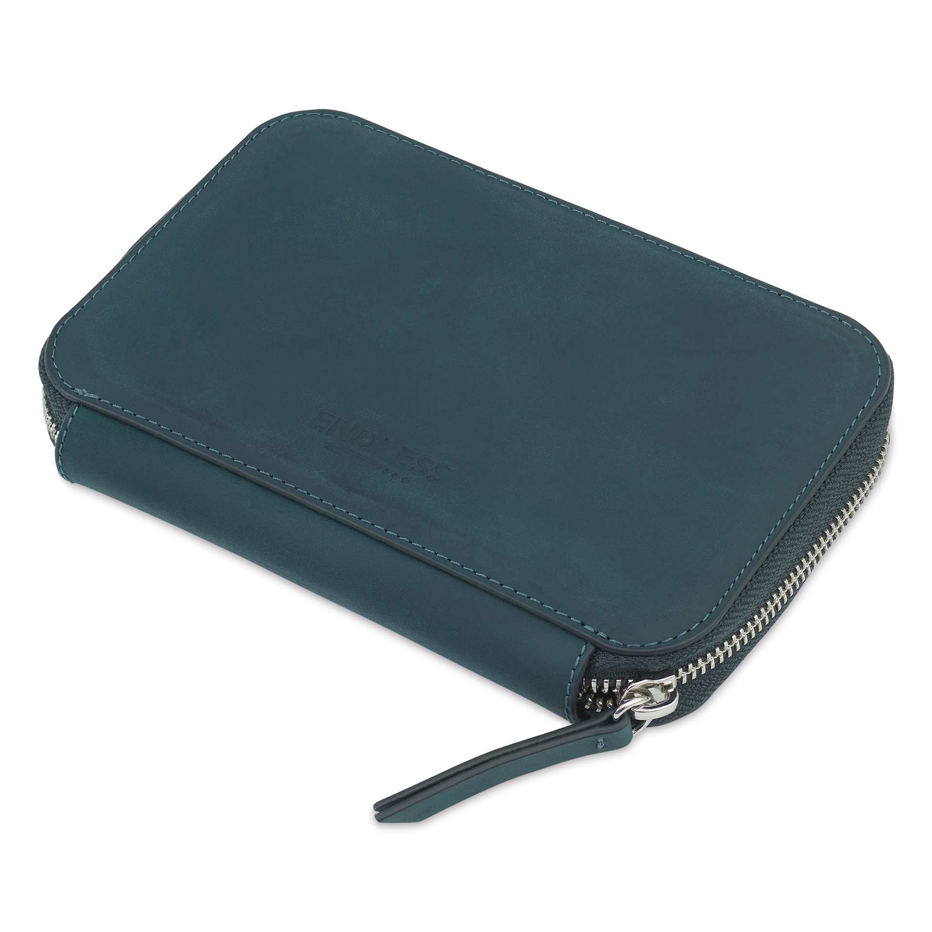 Endless Companion 5 Pen Pouch - Blue, pen case laid flat