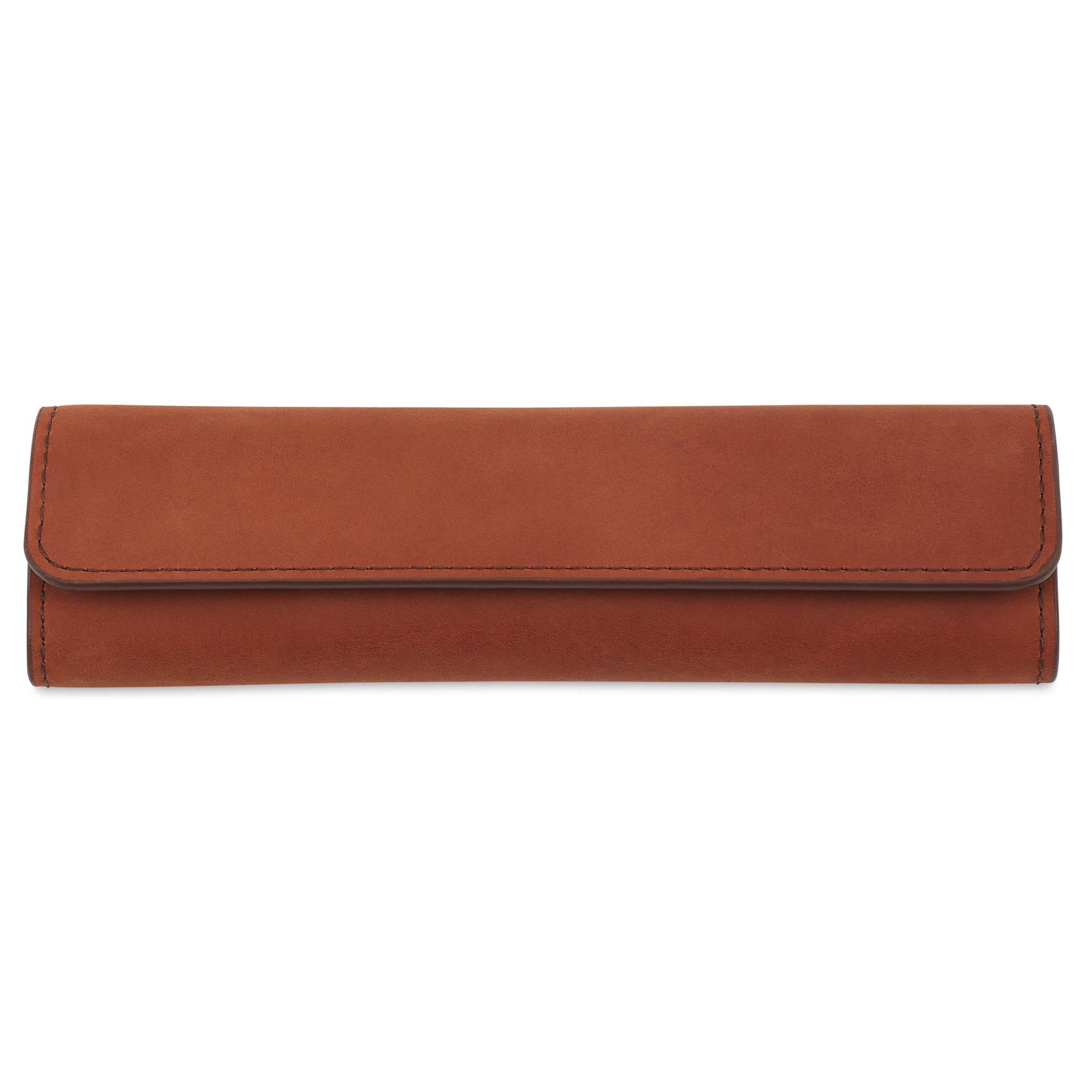 Endless Companion Single Pen Pouch - Brown, closed