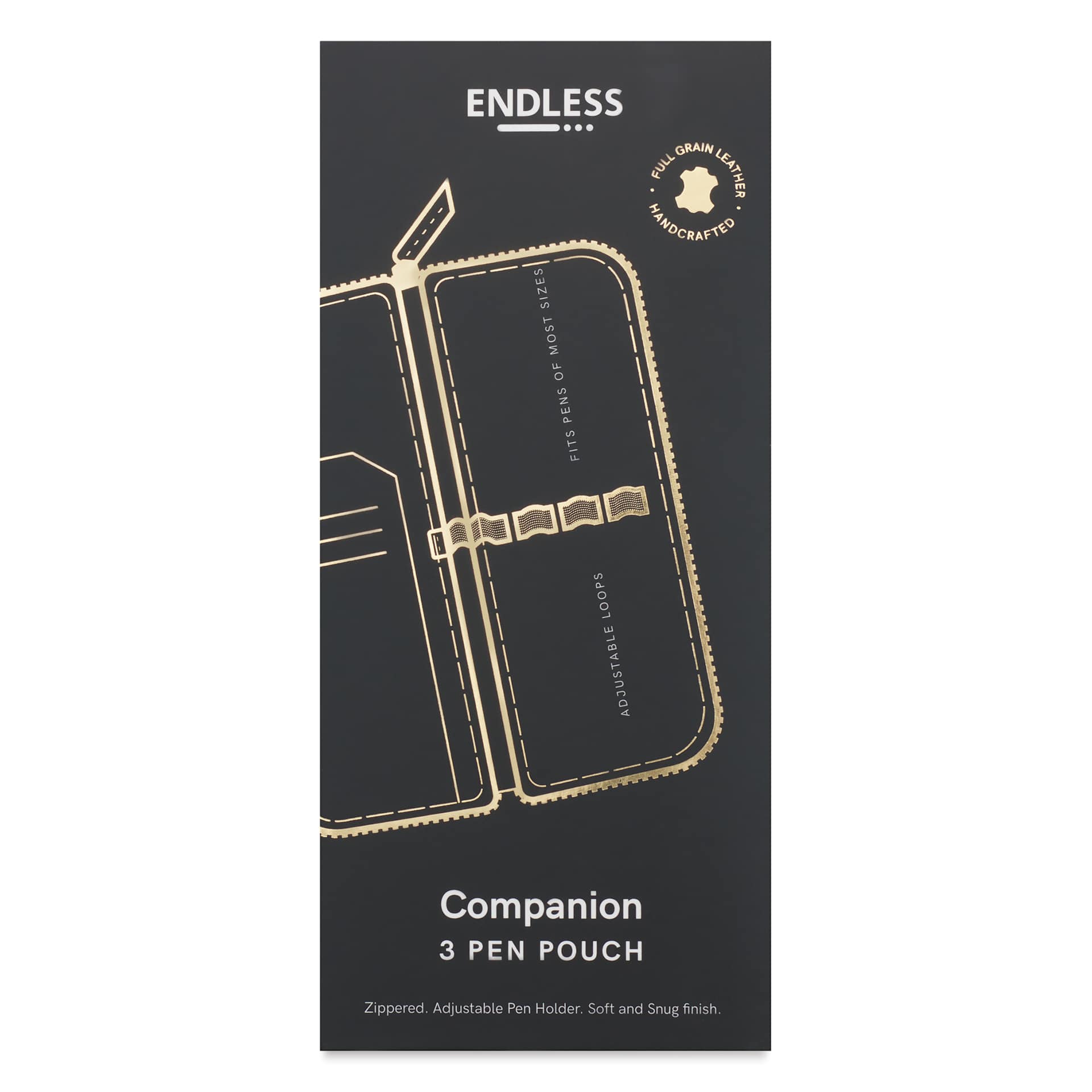 Endless Companion 3 Pen Pouch - Brown, front of the packaging