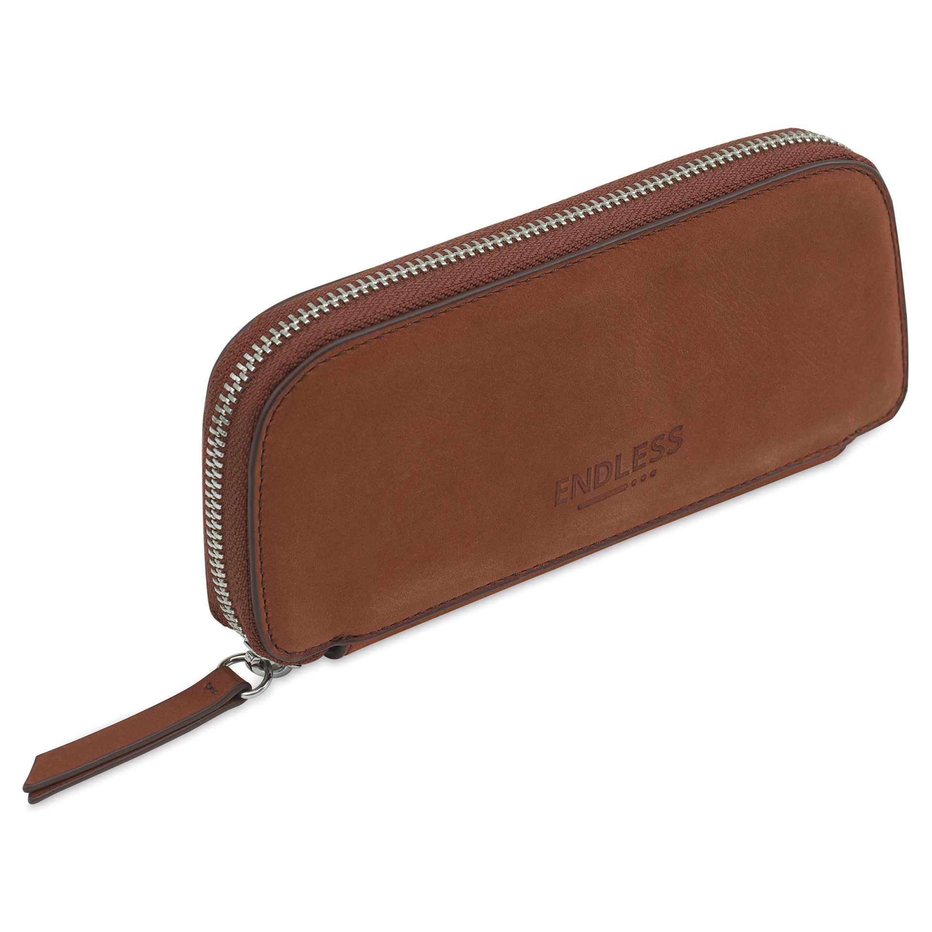 Endless Companion 3 Pen Pouch - Brown, pen case standing