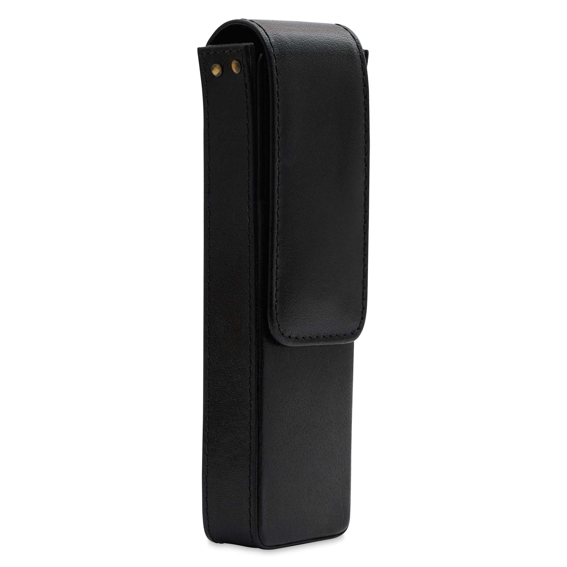 Girologio 2 Leather Pen Case - Black, side