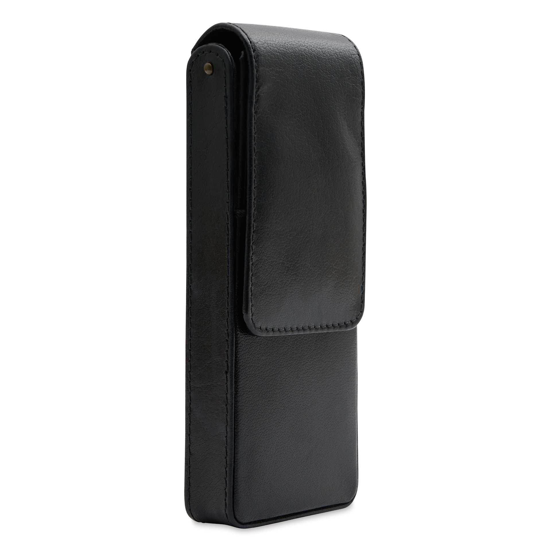Girologio 3 Leather Pen Case - Black, side