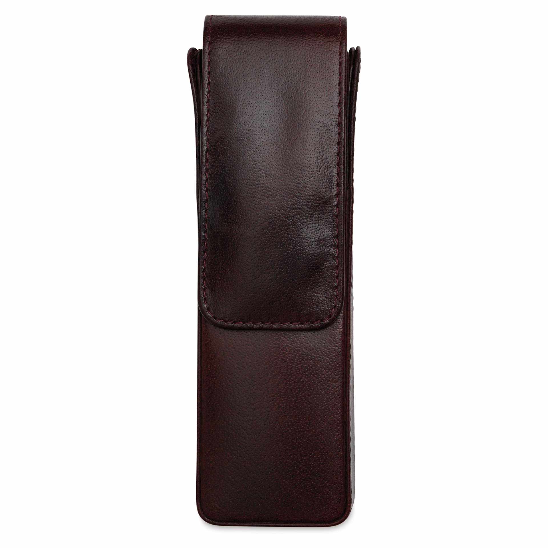 Girologio 2 Leather Pen Case - Oxblood
