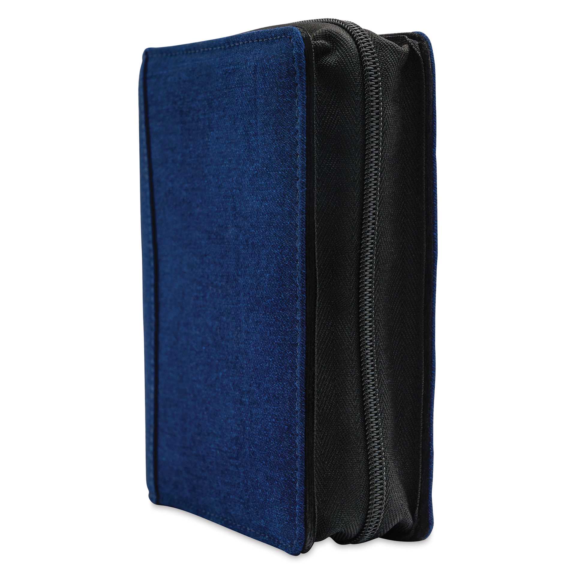 Girologio 12 Denim Pen Zip Case - Cotton Denim, closed showing zipper