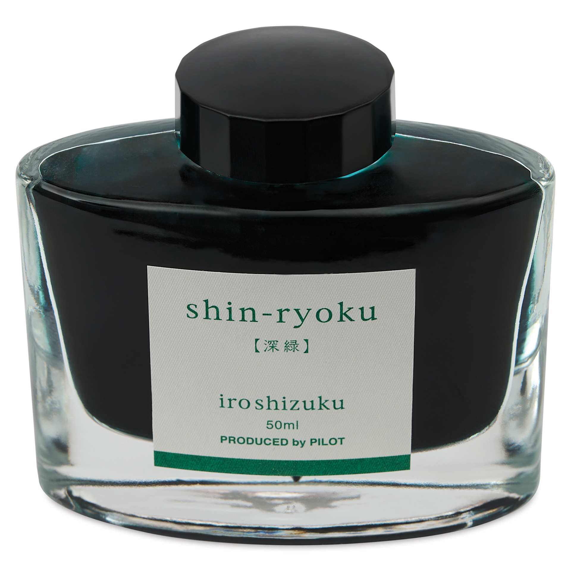 Pilot Iroshizuku Fountain Pen Ink - Forest Green (Shin-ryoku), 50 ml, bottle