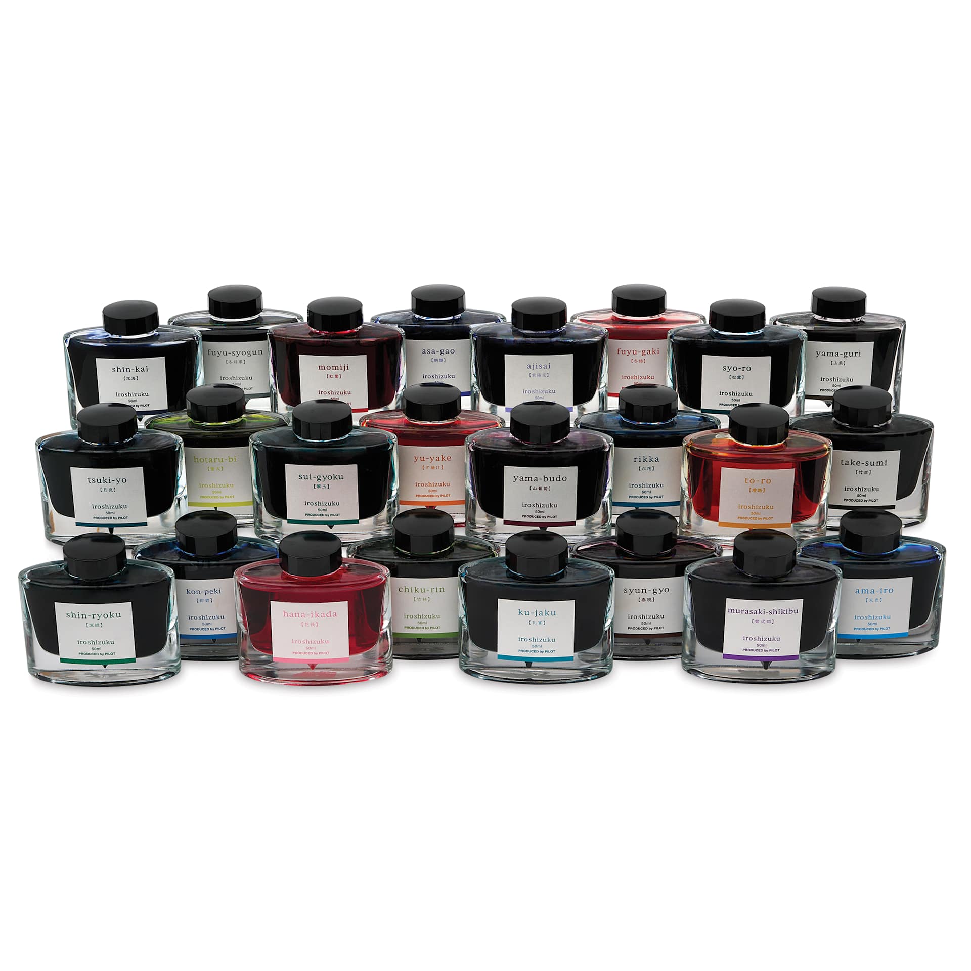 Pilot Iroshizuku Fountain Pen Inks, bottles