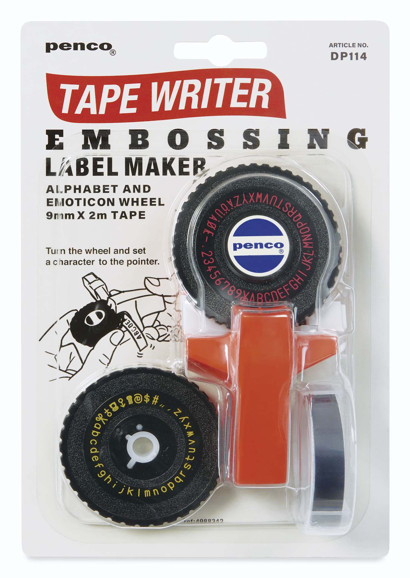 Penco Tape Writer - Embossing Label Maker, in package