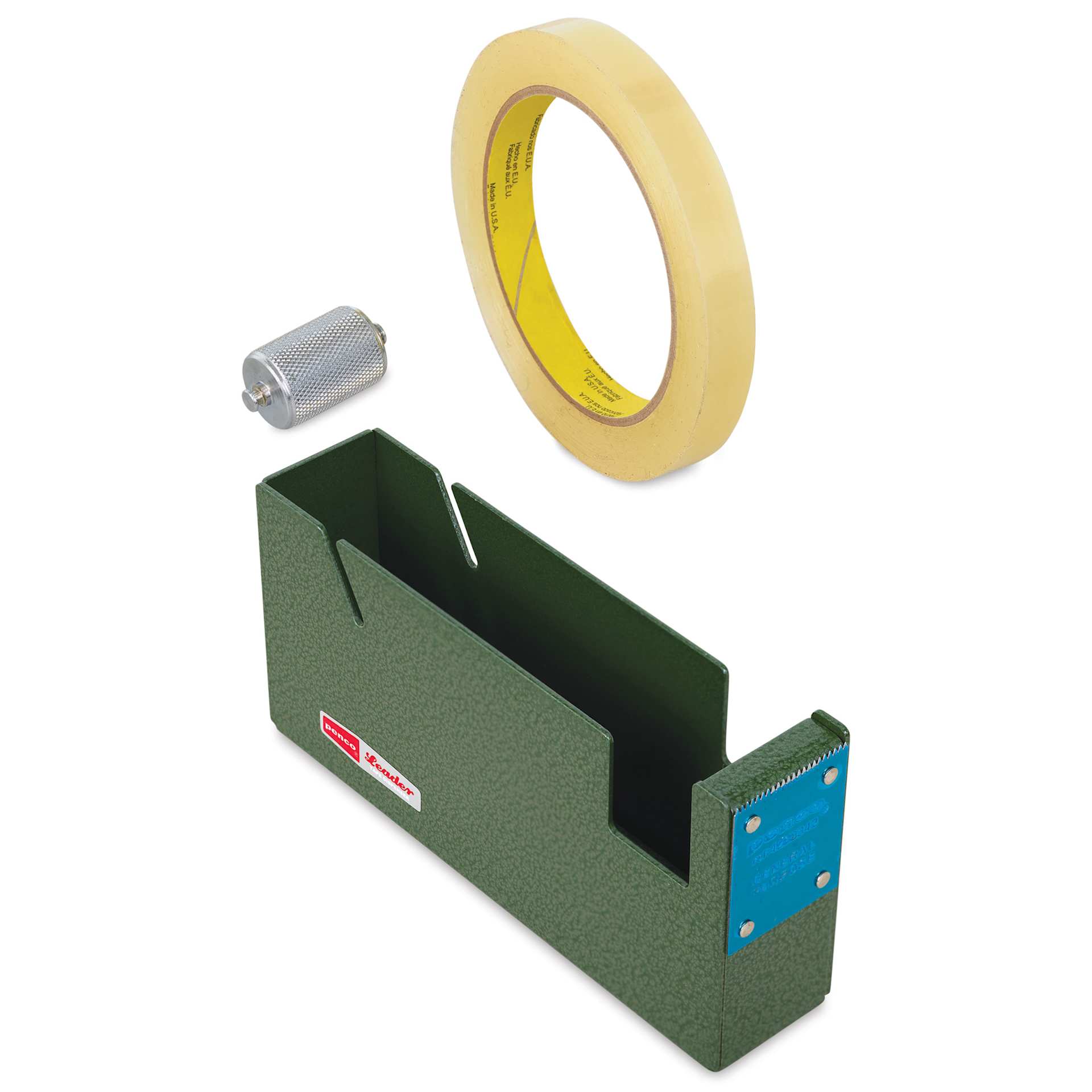 Penco Steel Tape Dispenser - Large, tape being loaded