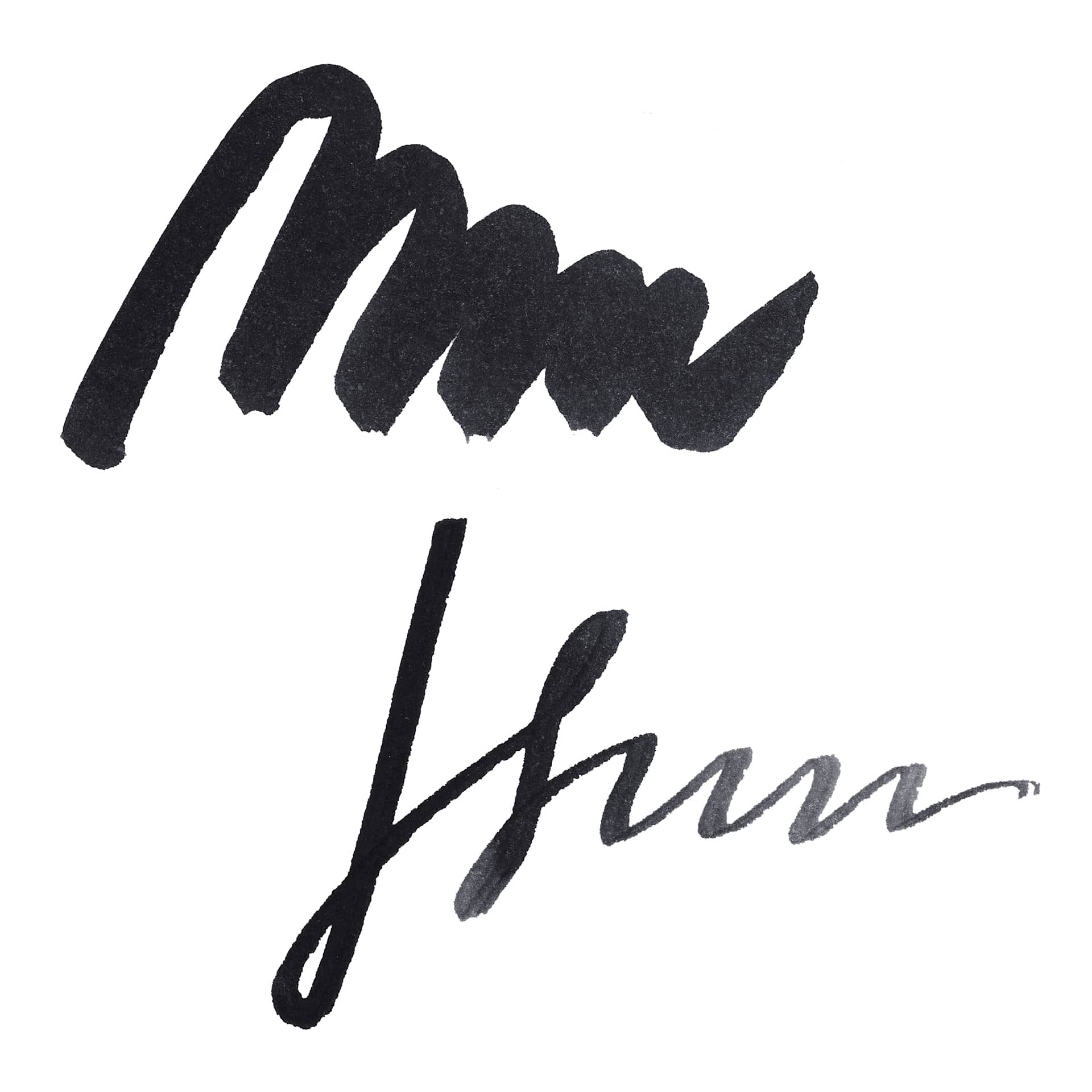 Pelikan 4001 Fountain Pen Ink - Brilliant Black, swatch