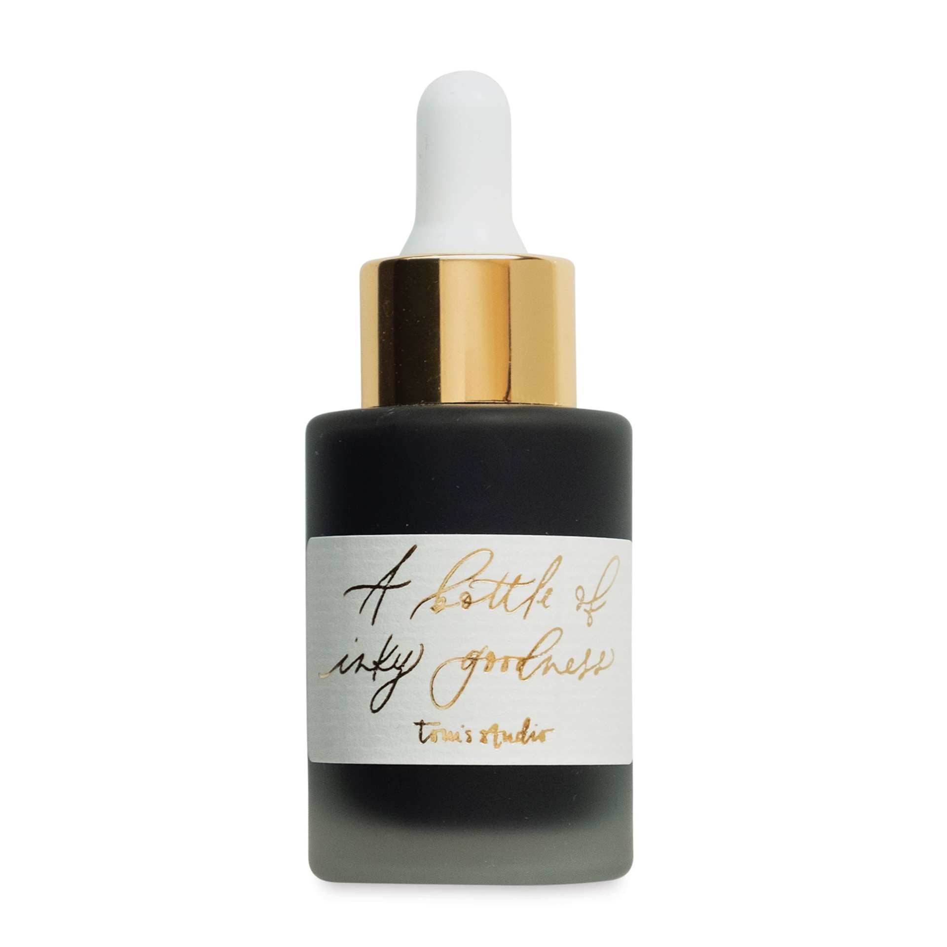 Tom's Studio Calligraphy Ink - Jet Black, 30 ml bottle